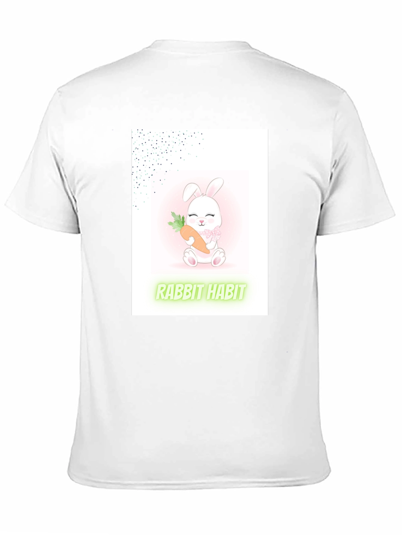 Cute Rabbit Habit Graphic Tee - Trendy Unisex T-Shirt