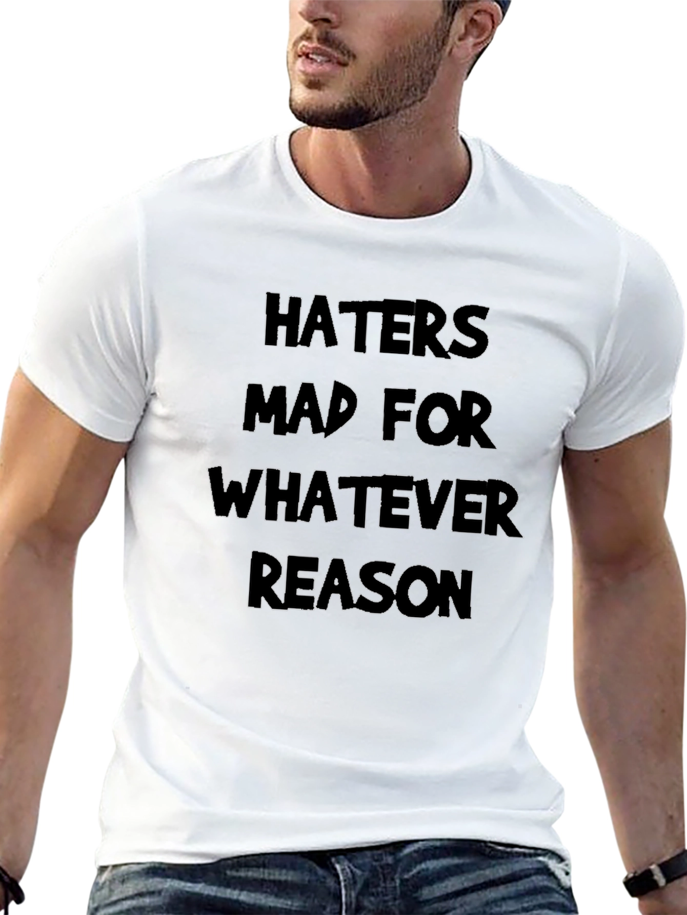 Haters Mad Graphic Tee - Black Casual T-Shirt