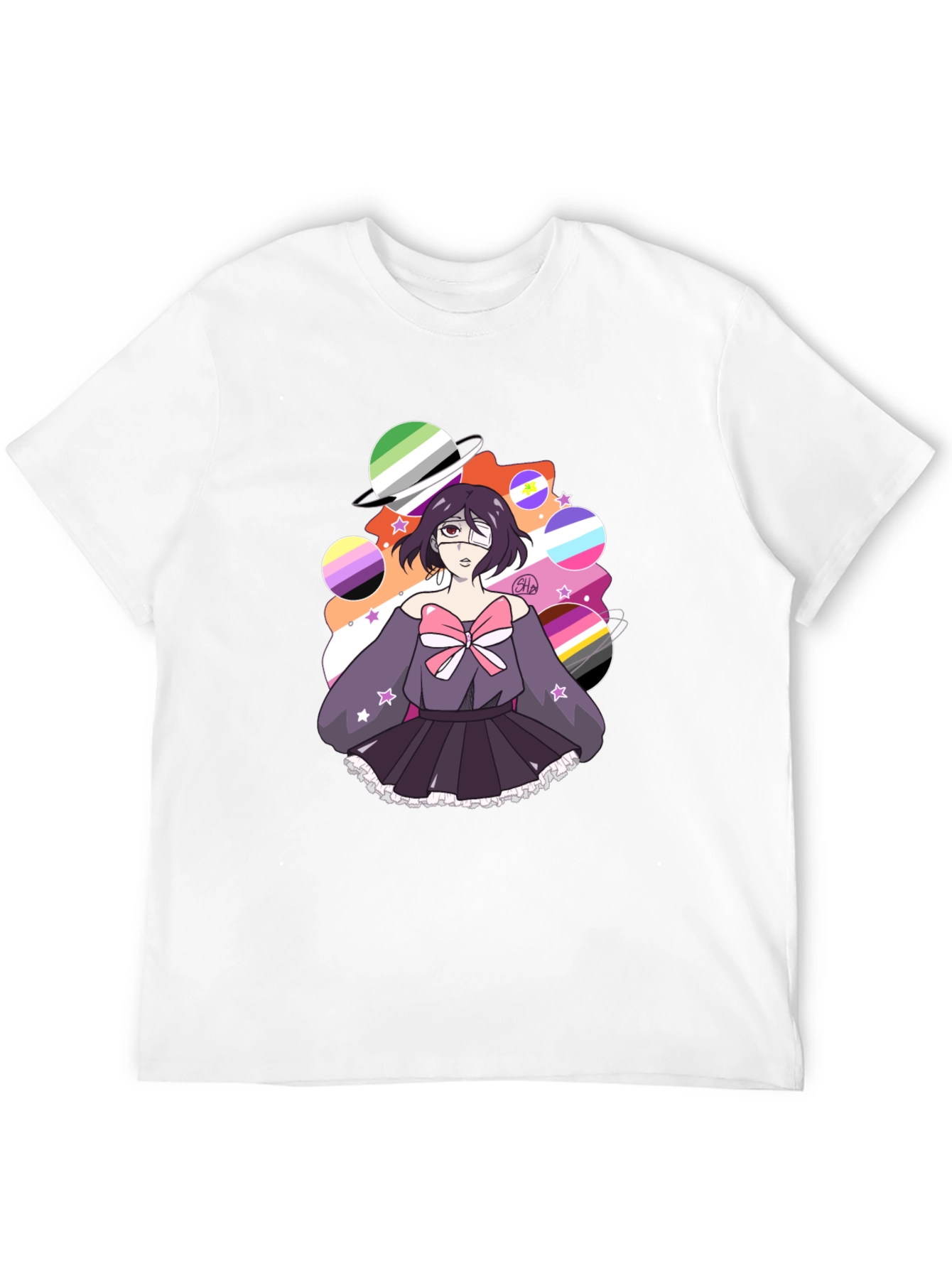 LGBTQ+ Pride Anime Graphic T-Shirt