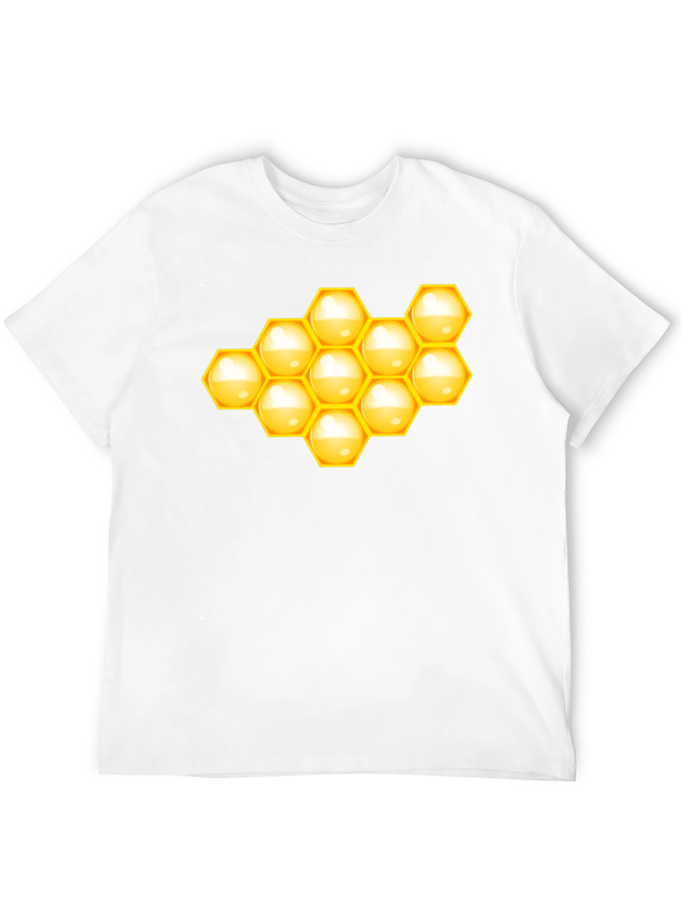 Honeycomb Graphic Tee - Stylish Black T-Shirt