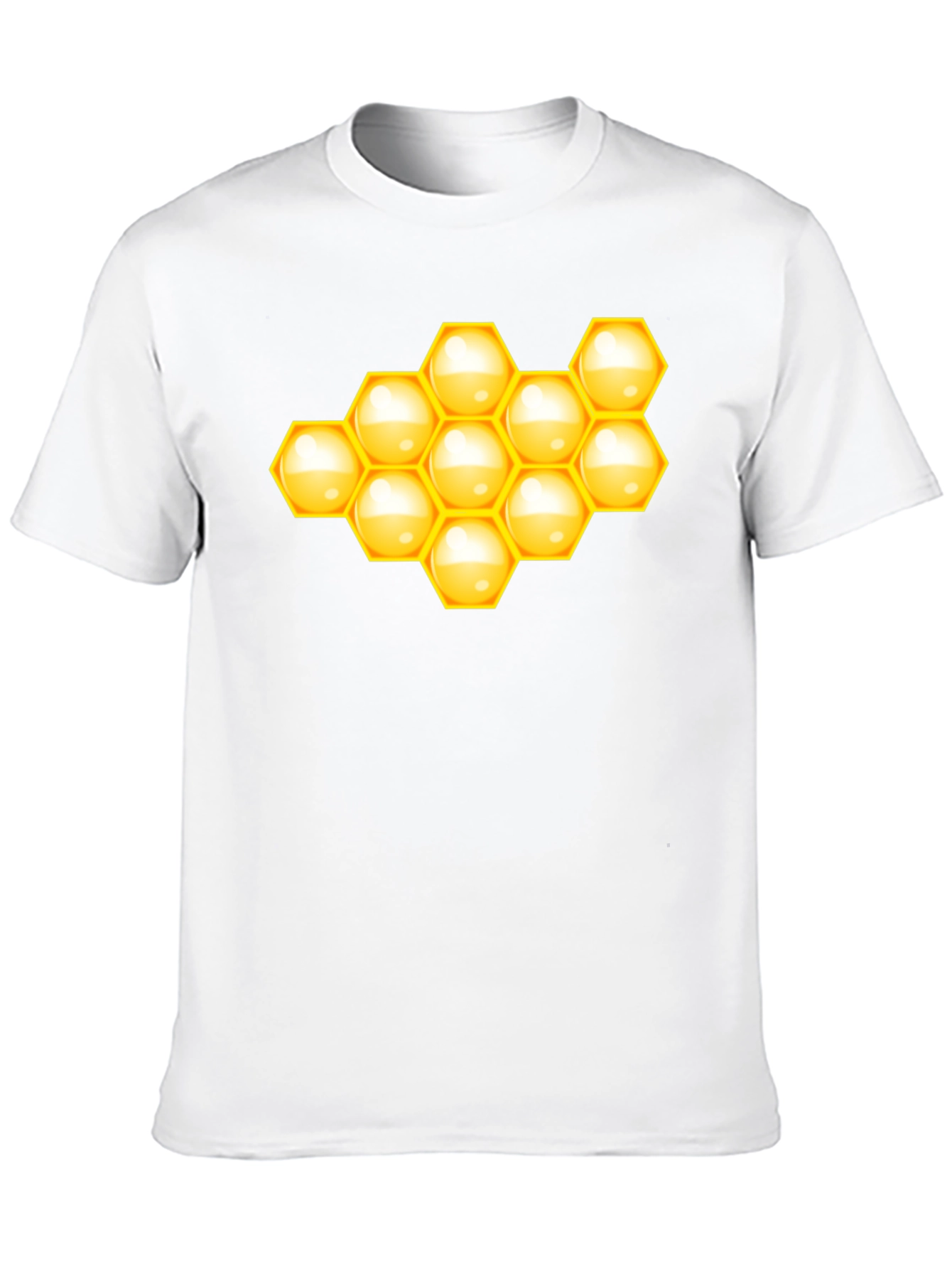Honeycomb Graphic Tee - Stylish Black T-Shirt