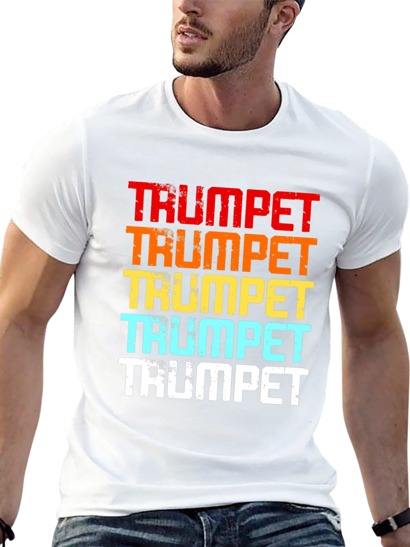 Retro Trumpet Graphic Tee - Music Lover T-Shirt