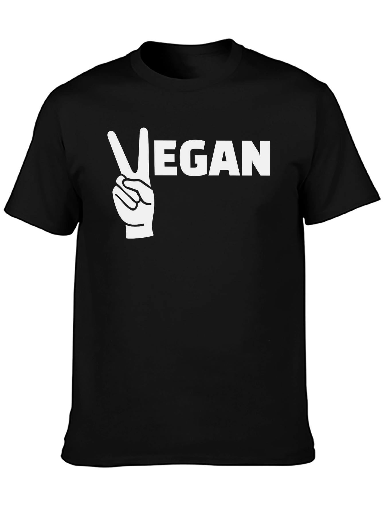 Vegan Peace Sign Graphic T-Shirt