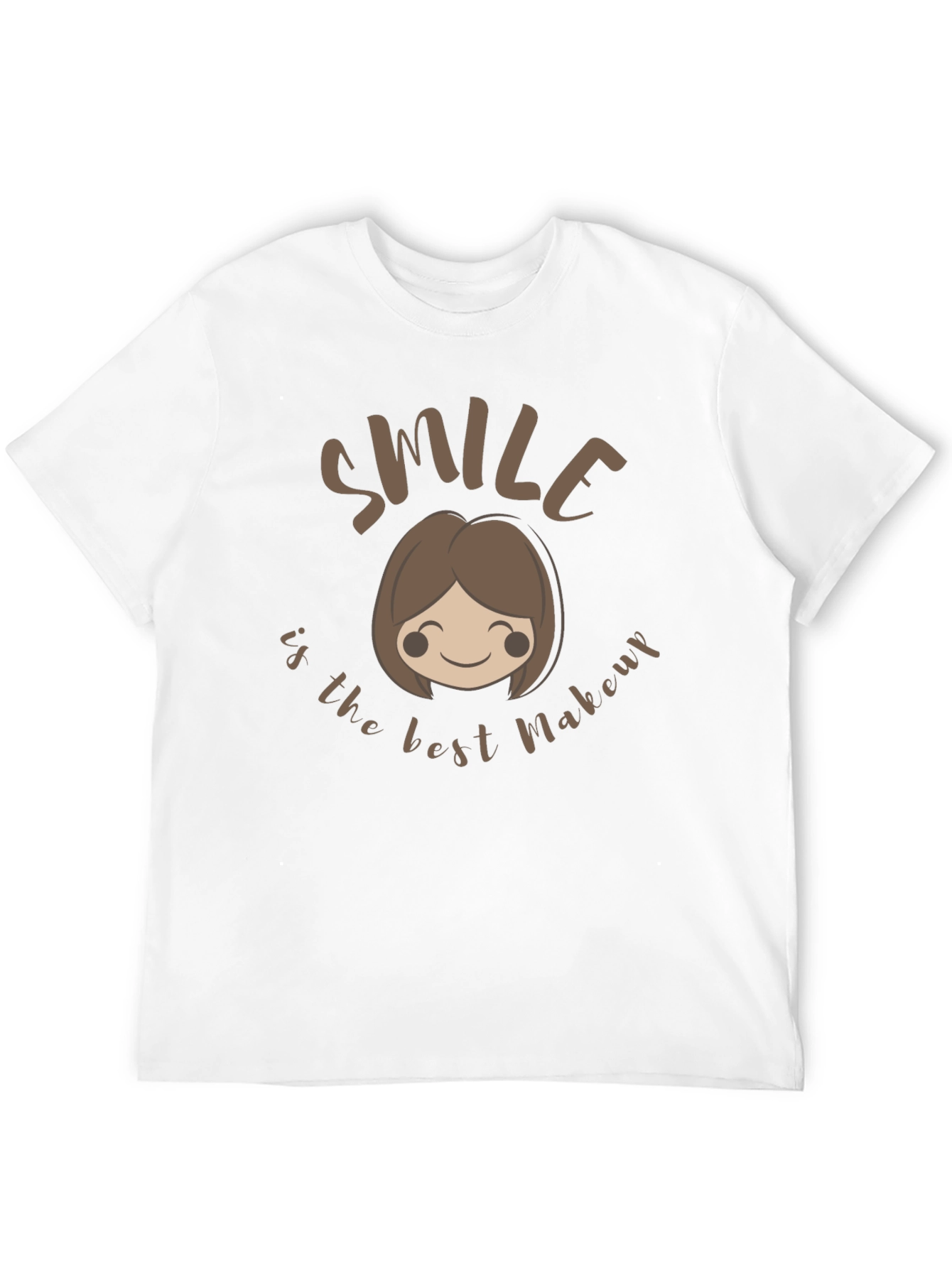 Smile is the Best Makeup Black T-Shirt