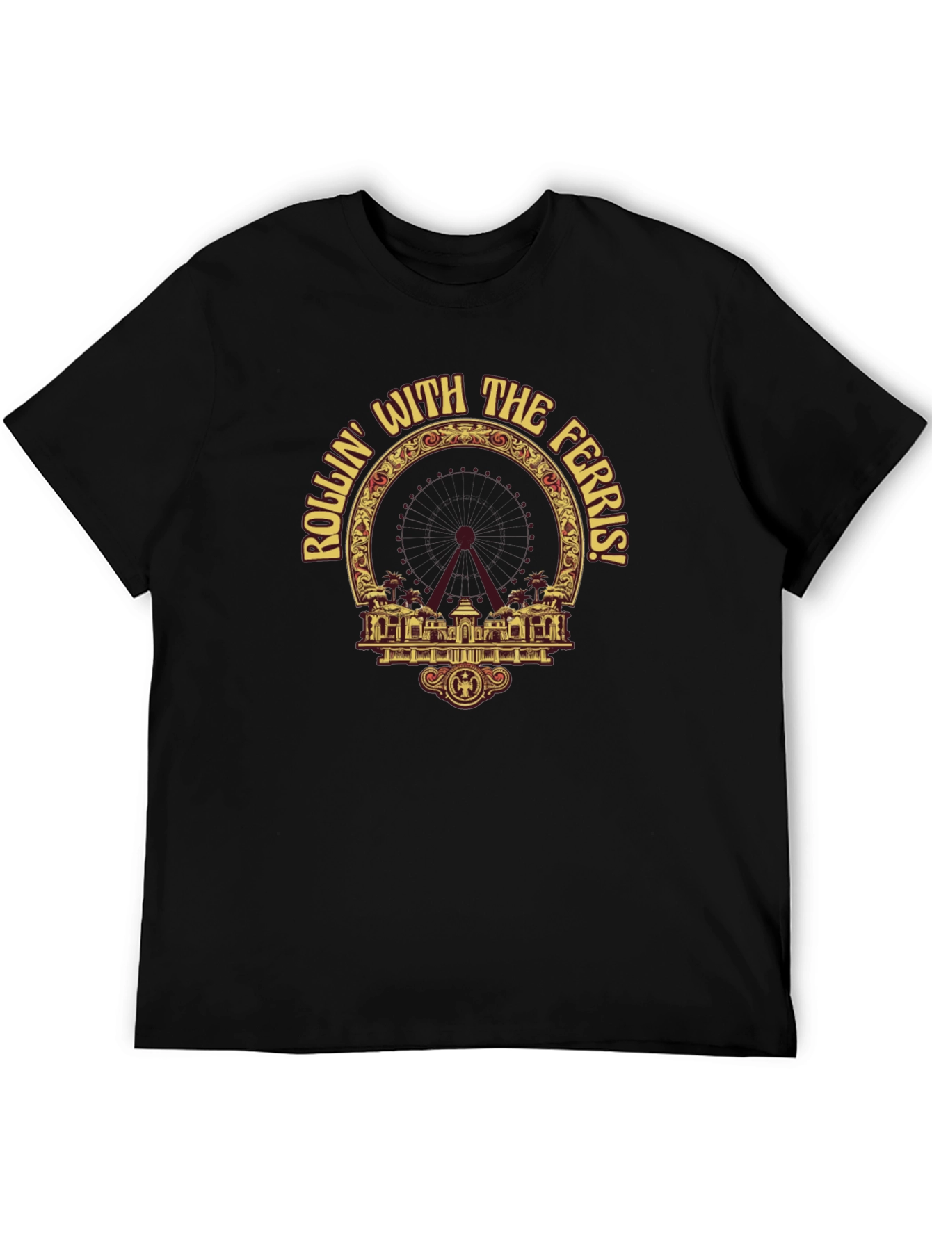 Rollin with the Ferris T-Shirt - Black Graphic Tee