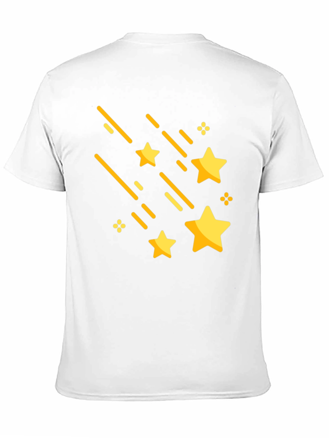 Shooting Stars Graphic Tee - Stylish Black Cotton T-Shirt