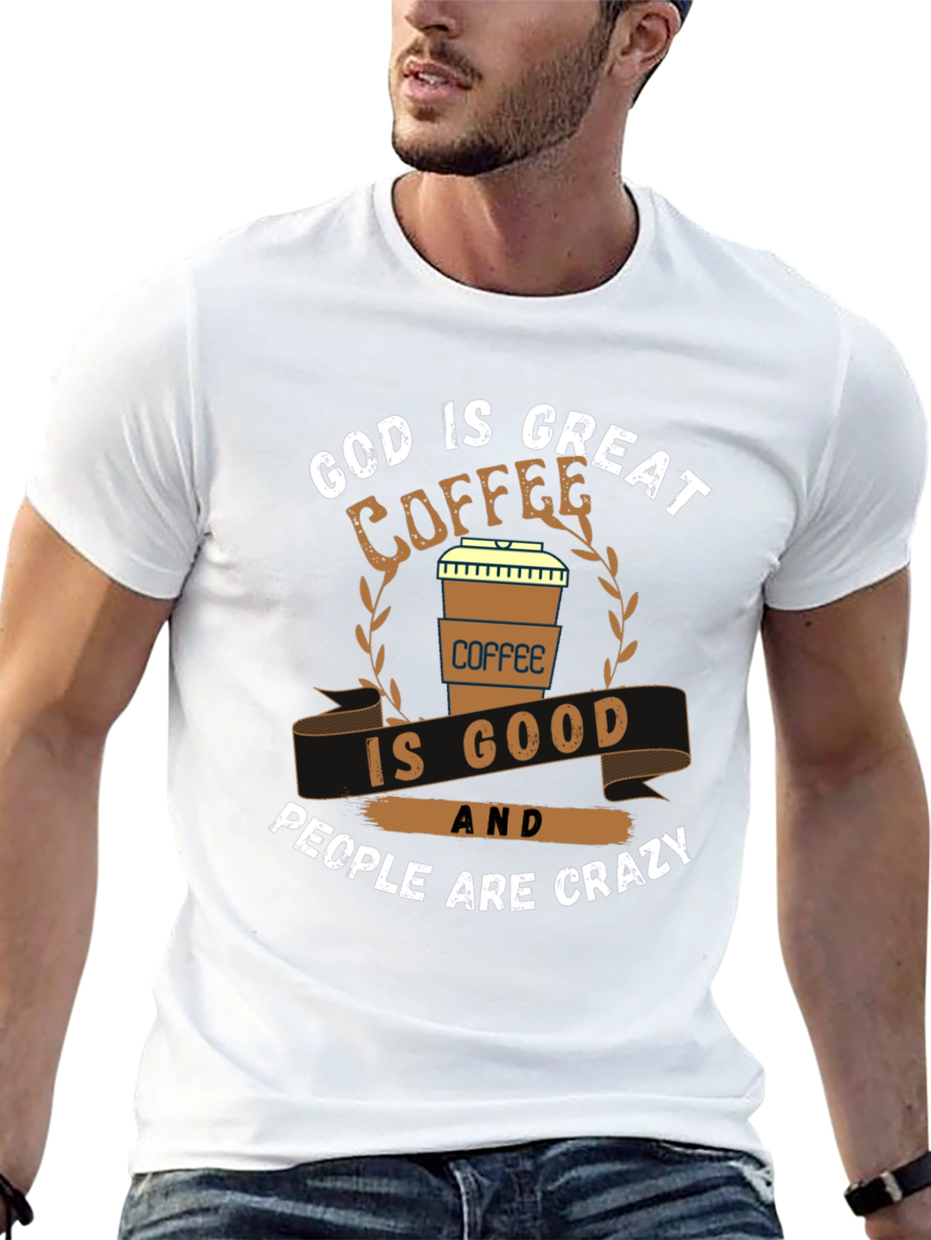 God is Great Coffee is Good Graphic T-Shirt