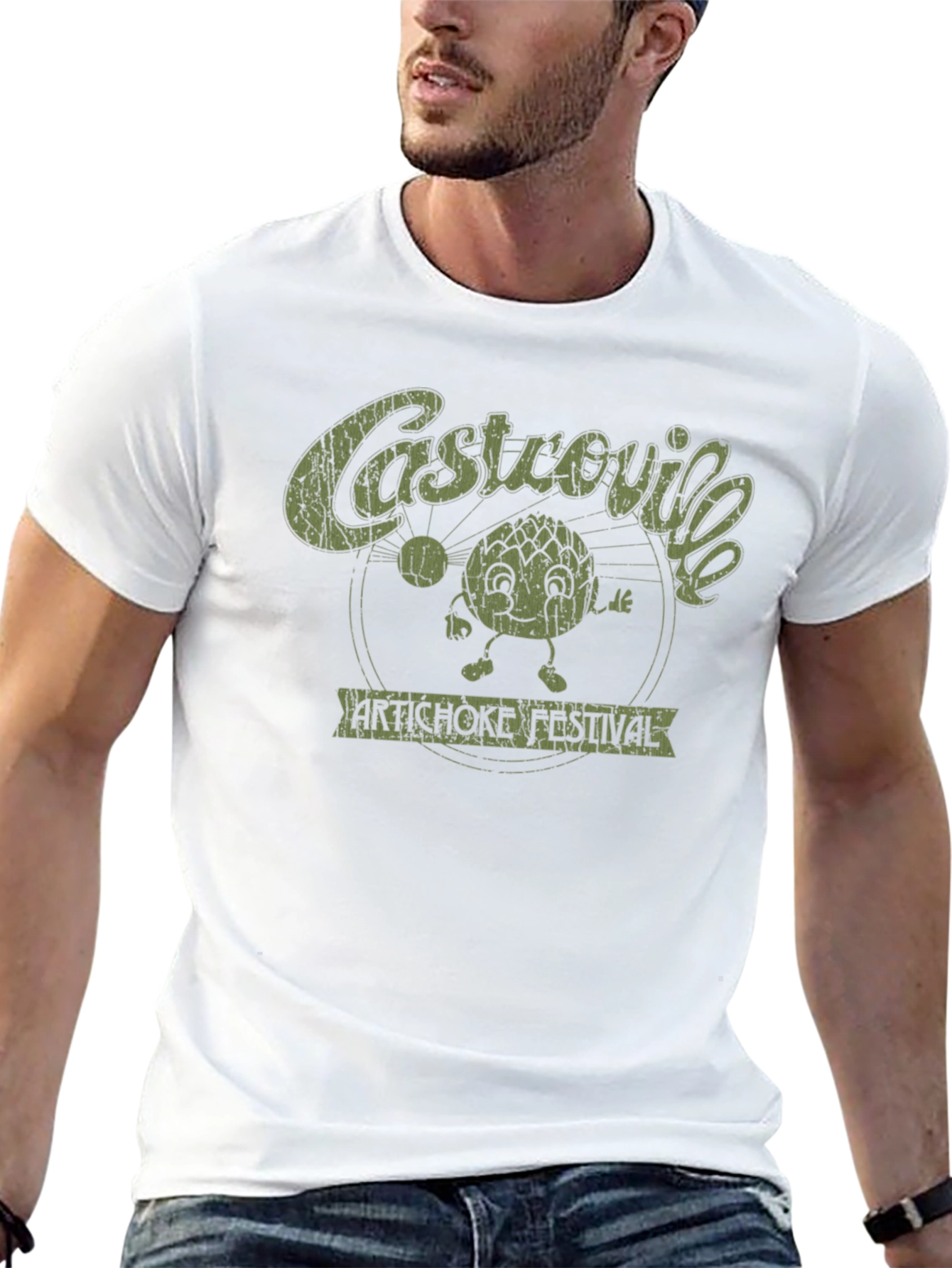 Castrovile Artichoke Festival Black Graphic T-Shirt