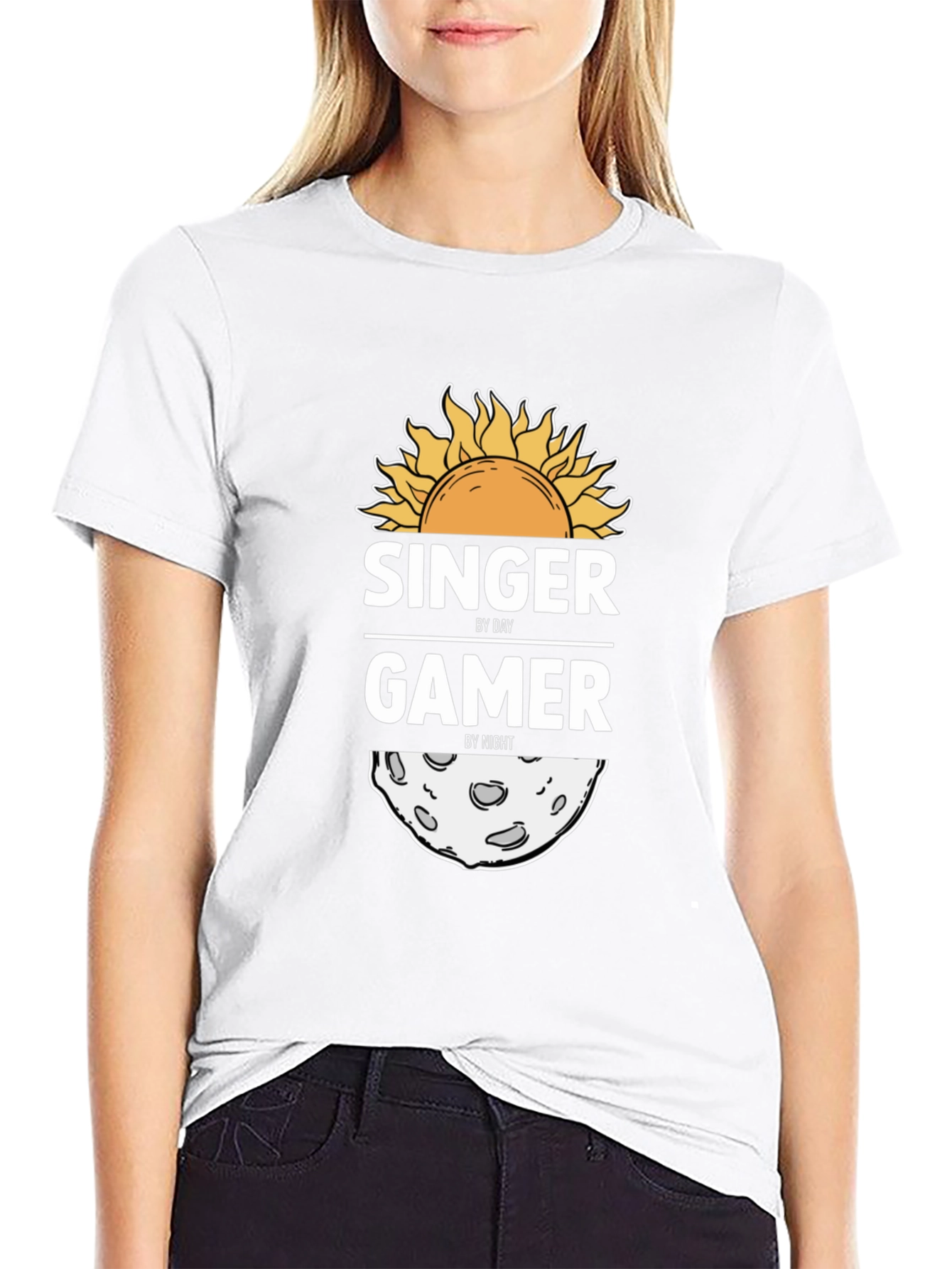 Singer By Day Gamer By Night Graphic Tee