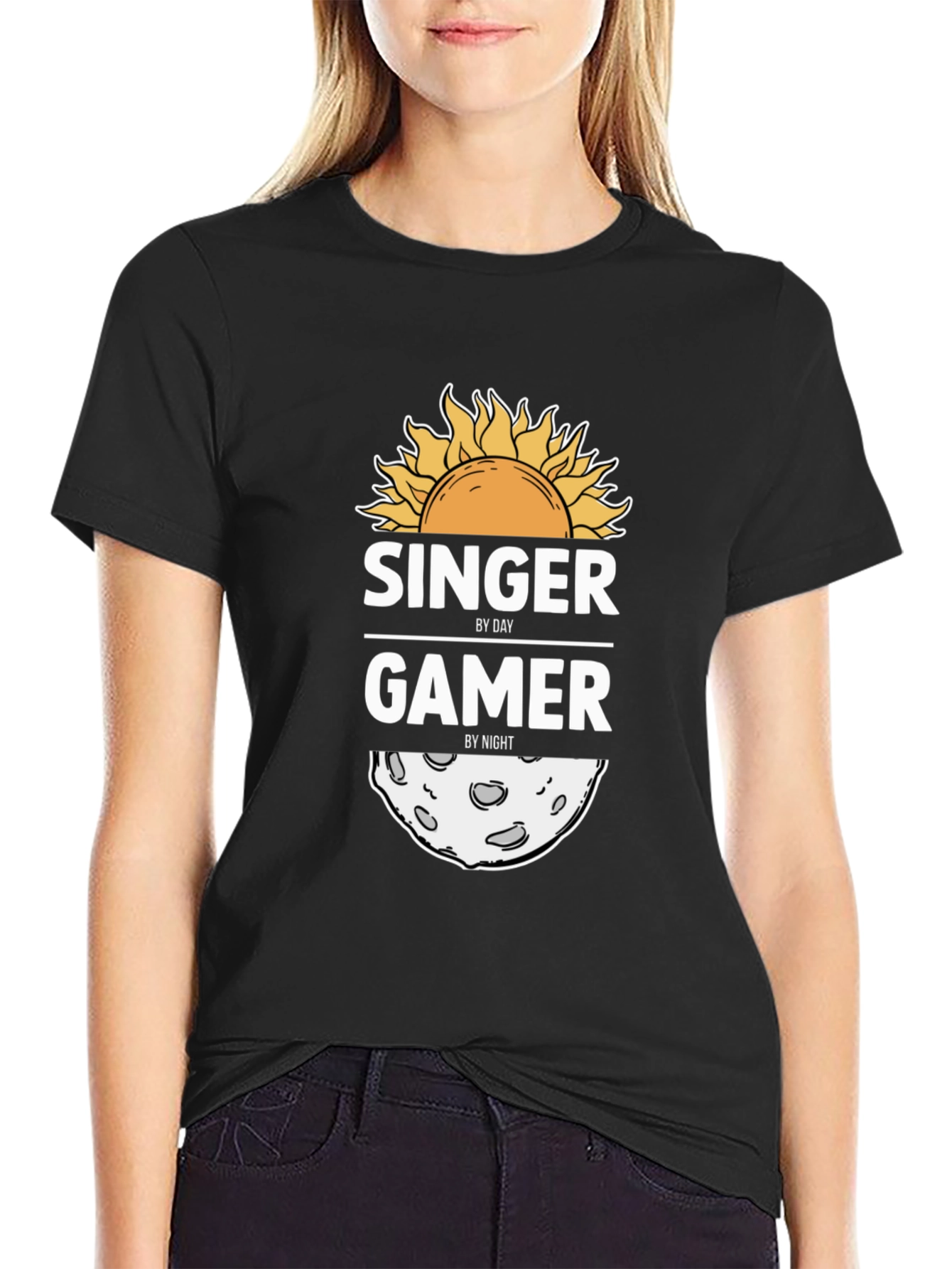 Singer By Day Gamer By Night Graphic Tee