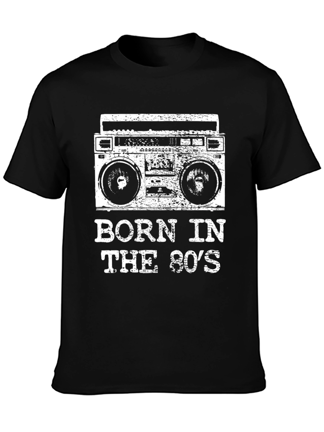 Born in the 80s Retro Boombox T-Shirt
