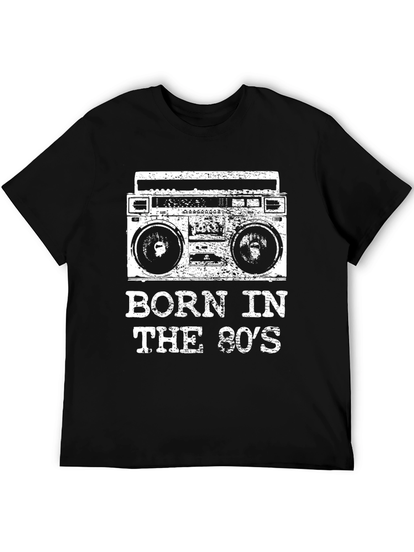 Born in the 80s Retro Boombox T-Shirt
