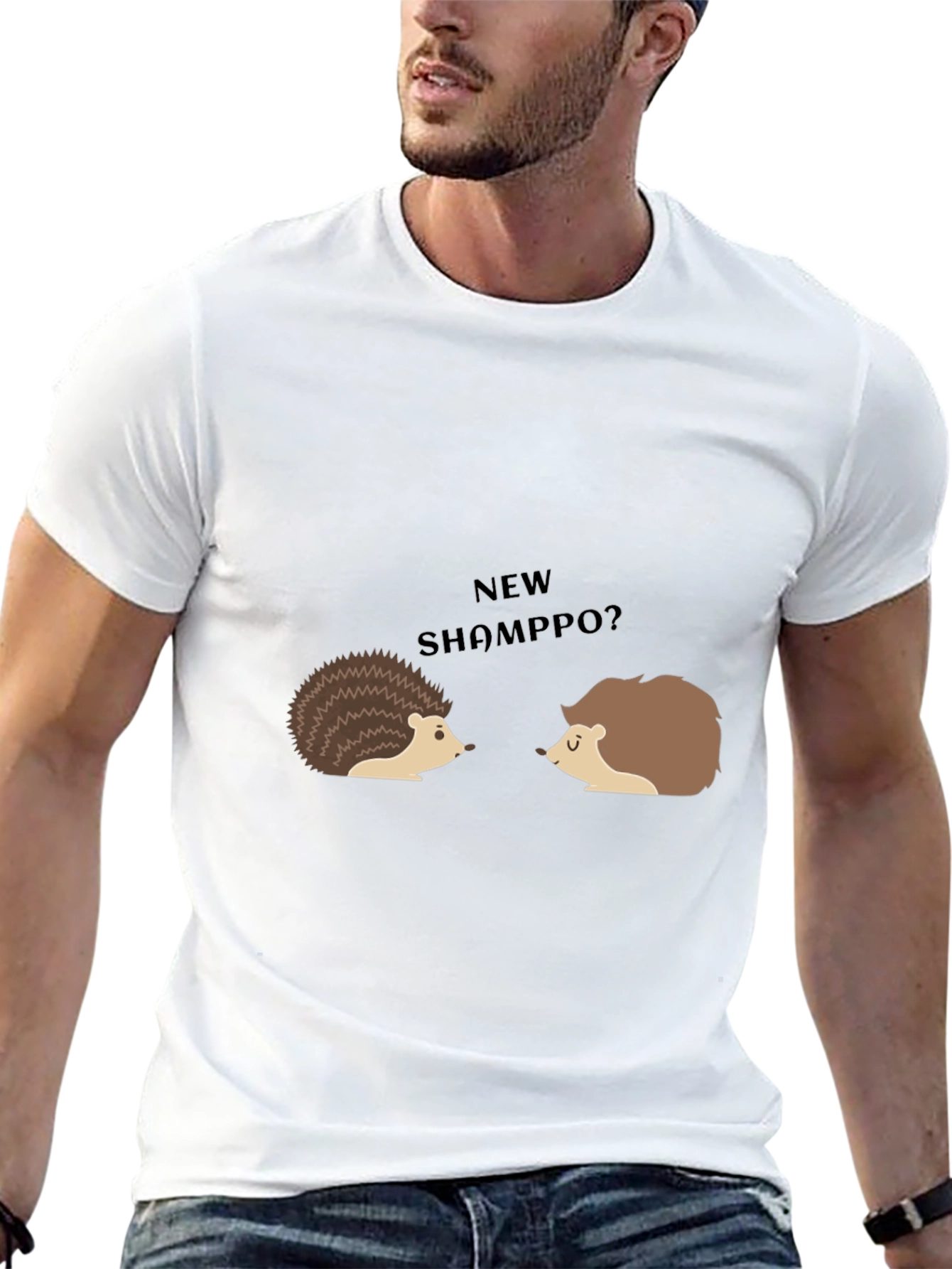 Funny Hedgehog T-Shirt - New ShampPO?