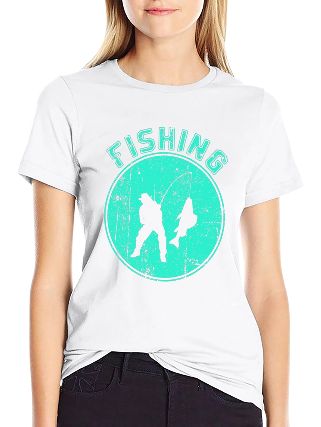 Fishing T-Shirt - Silhouette Design