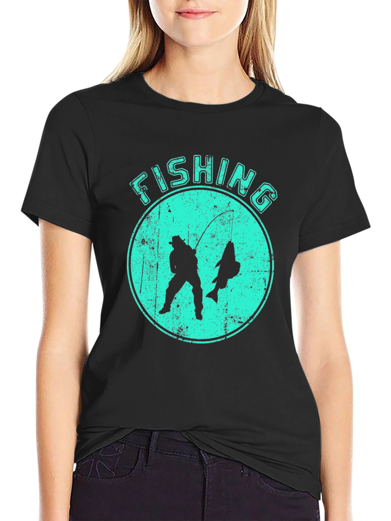 Fishing T-Shirt - Silhouette Design