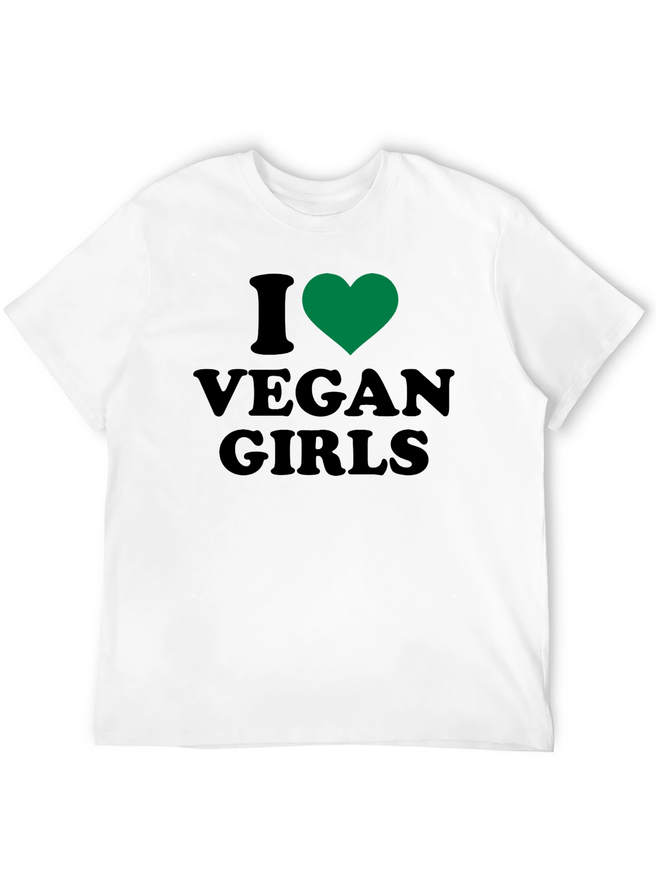I Heart Vegan Girls Graphic T-Shirt