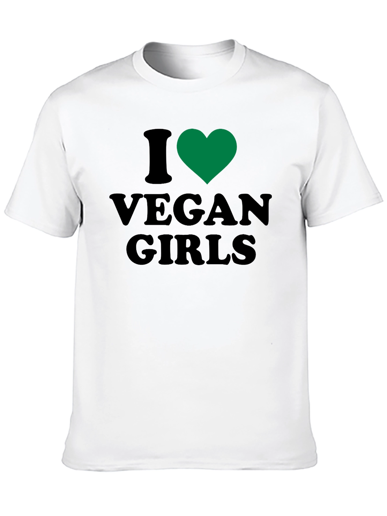 I Heart Vegan Girls Graphic T-Shirt