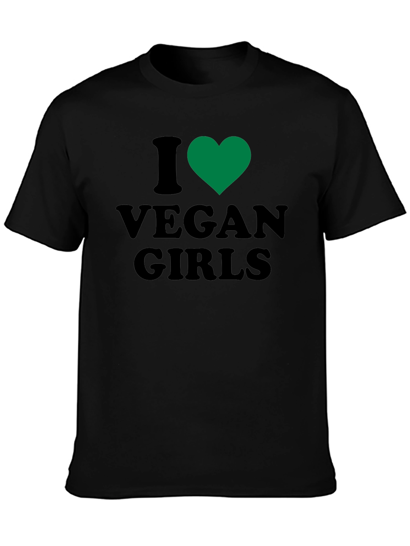I Heart Vegan Girls Graphic T-Shirt