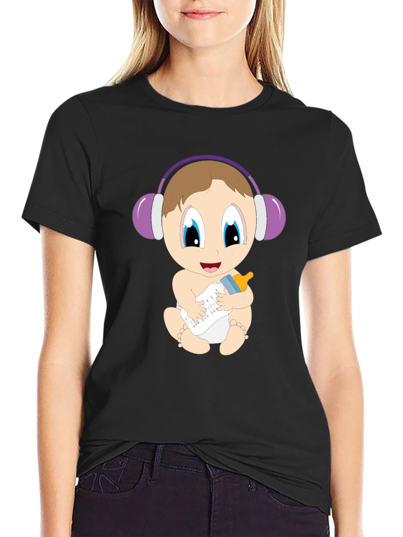 Baby DJ Graphic Tee - Cute Infant Oneshie