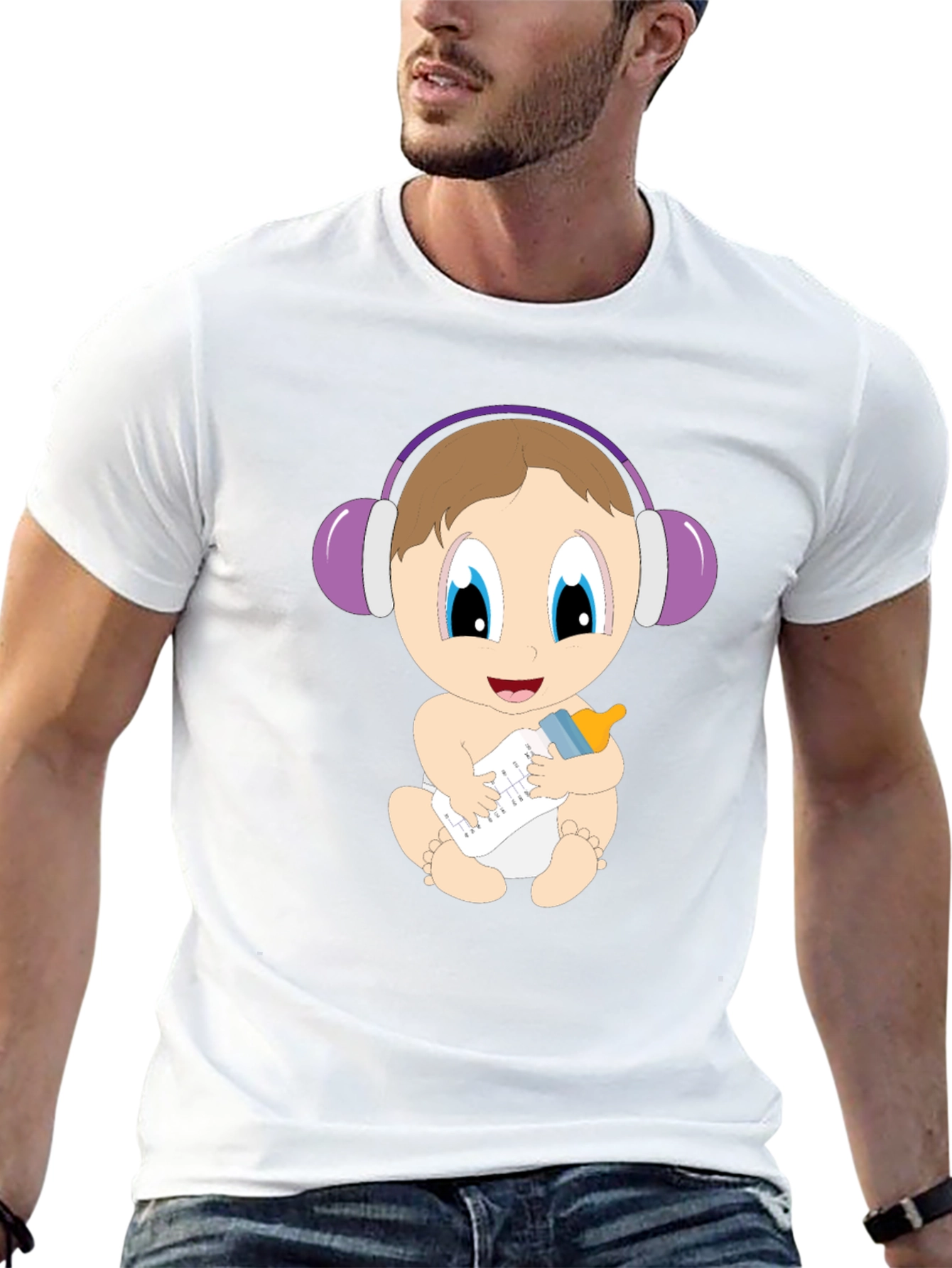 Baby DJ Graphic Tee - Cute Infant Oneshie
