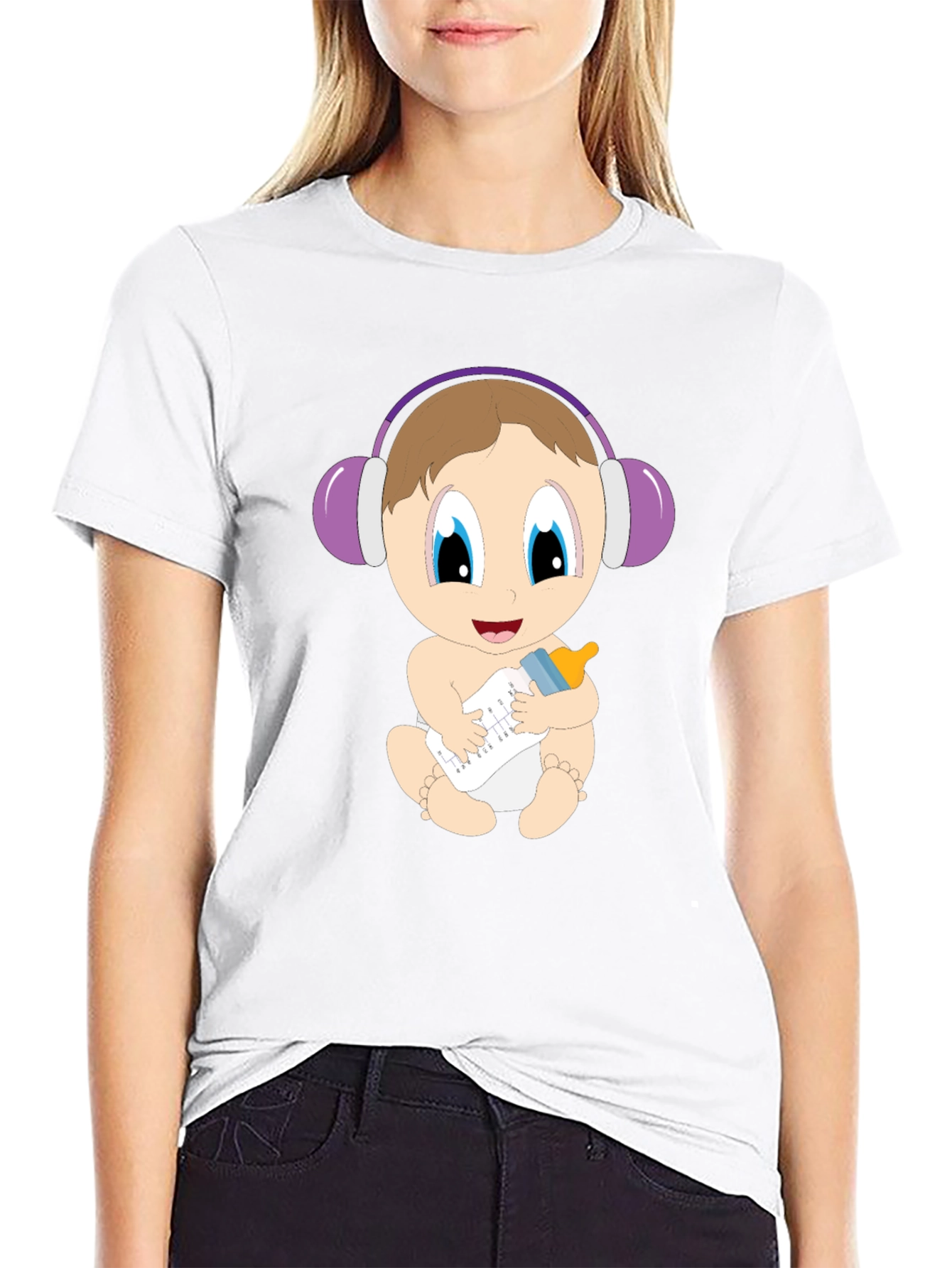 Baby DJ Graphic Tee - Cute Infant Oneshie