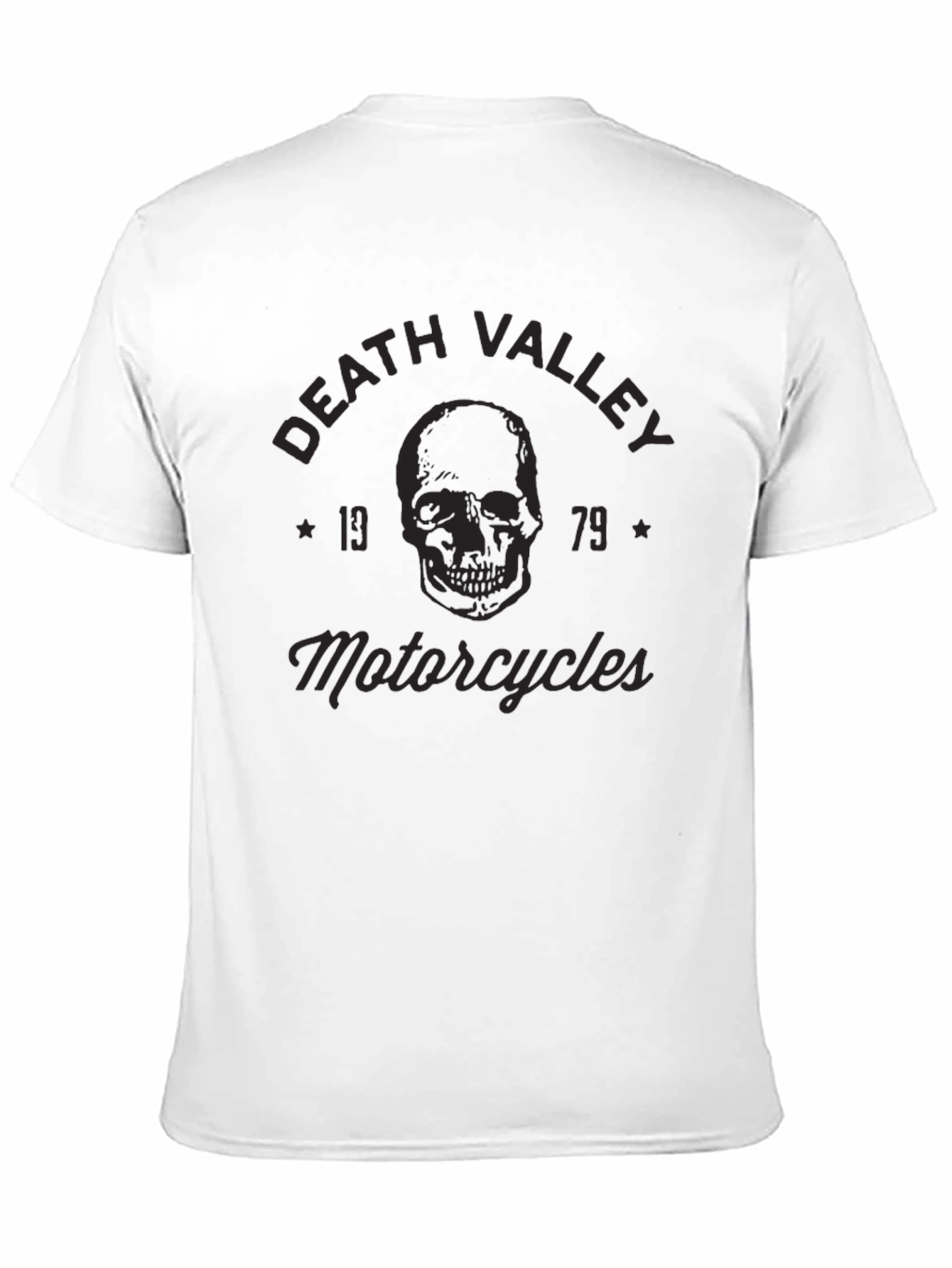 Death Valley Motorcycles T-Shirt - Skull Graphic Tee