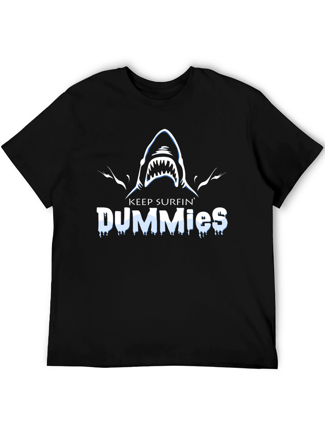 Keep Surfin Dummies Shark Graphic T-Shirt