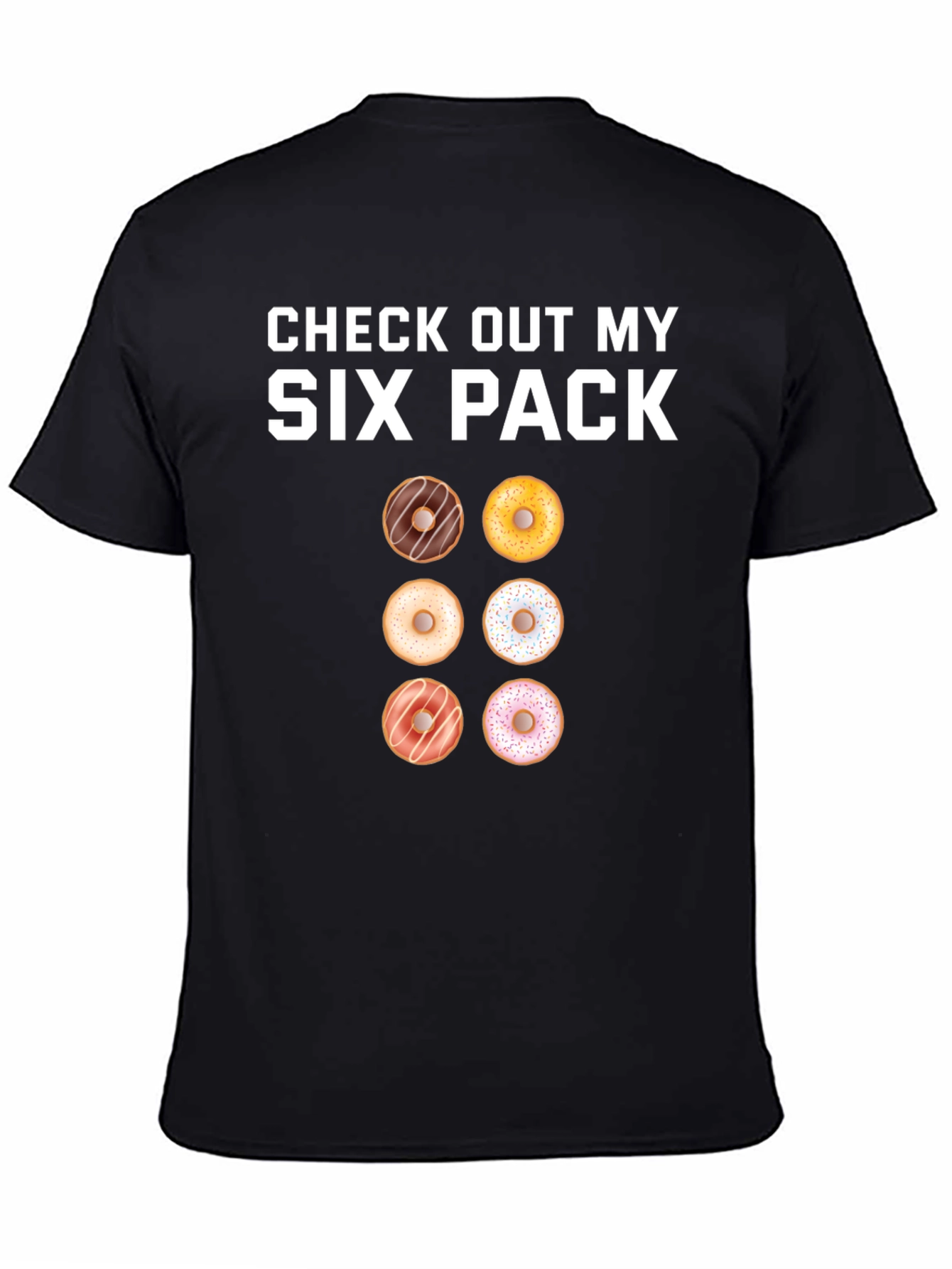 Donut Six Pack T-Shirt - Funny Gym Tee