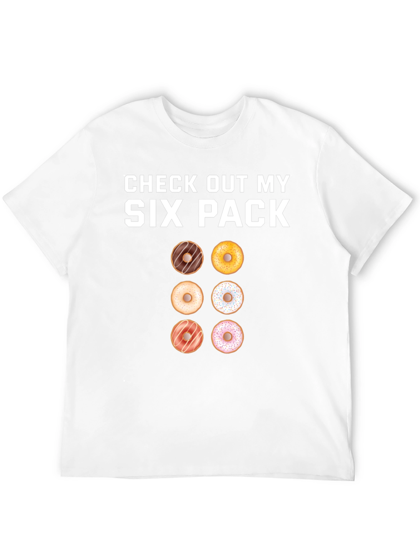 Donut Six Pack T-Shirt - Funny Gym Tee