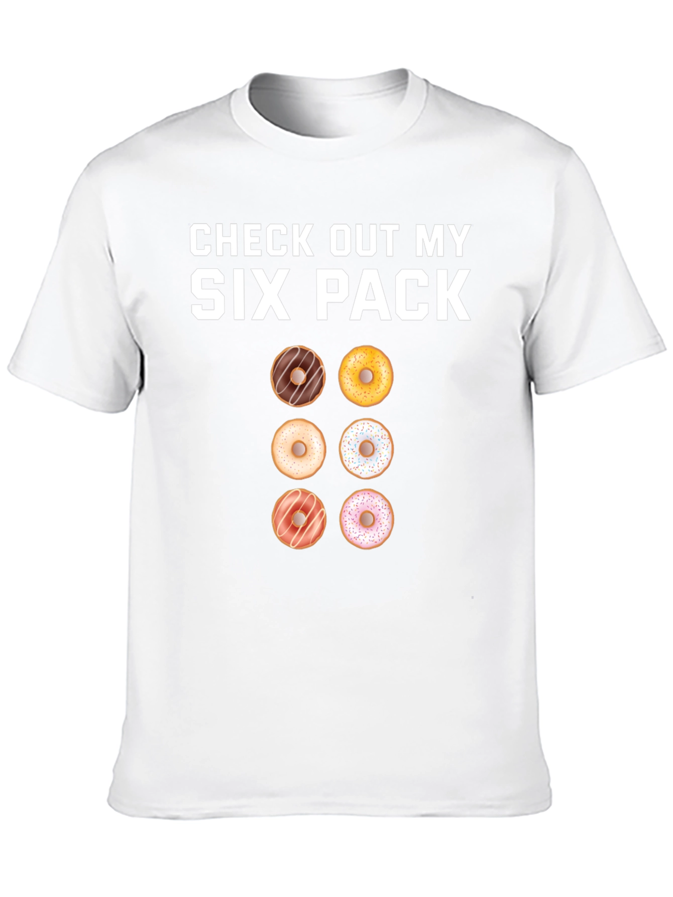Donut Six Pack T-Shirt - Funny Gym Tee