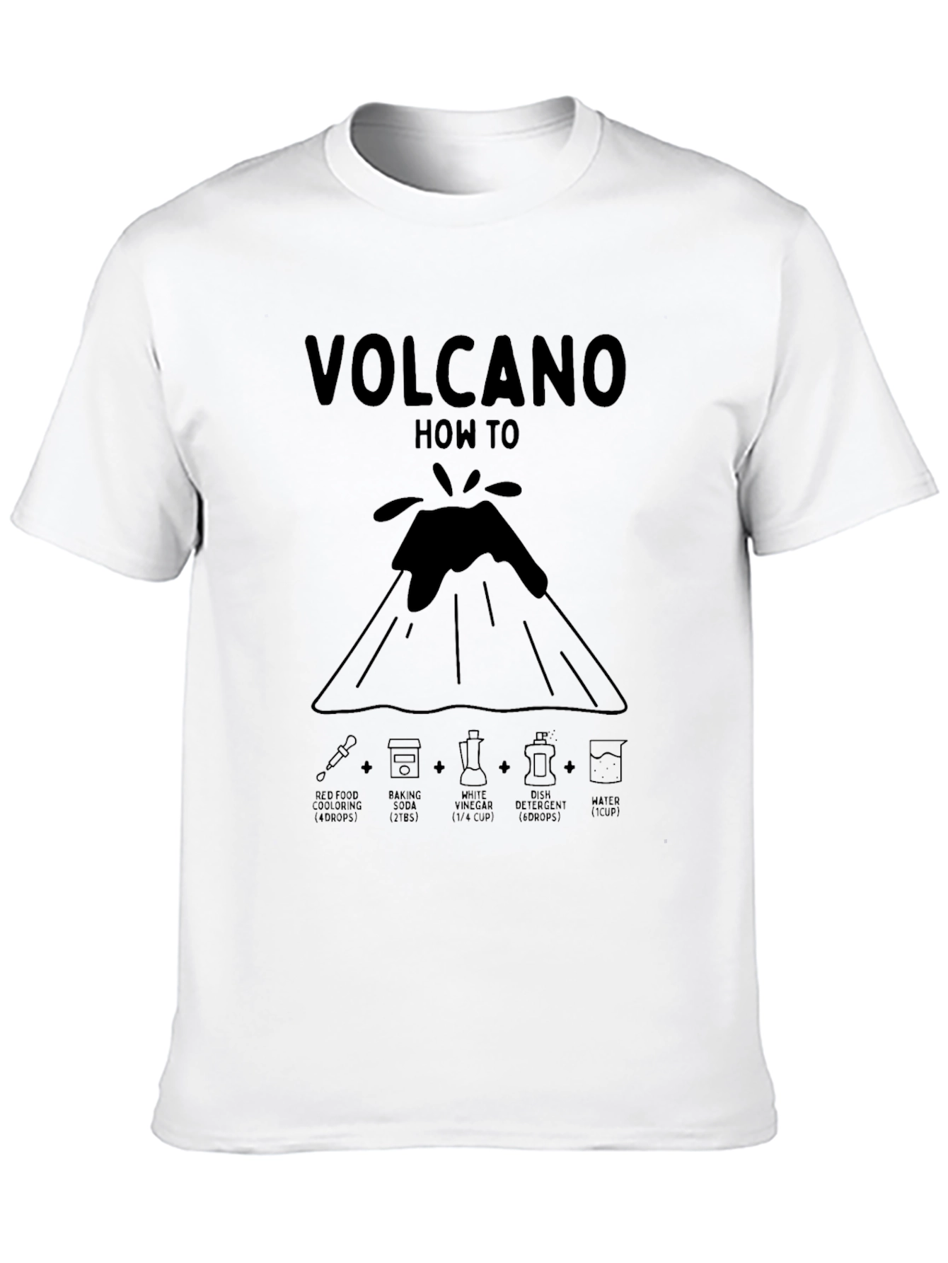 Volcano How To Black Graphic T-Shirt