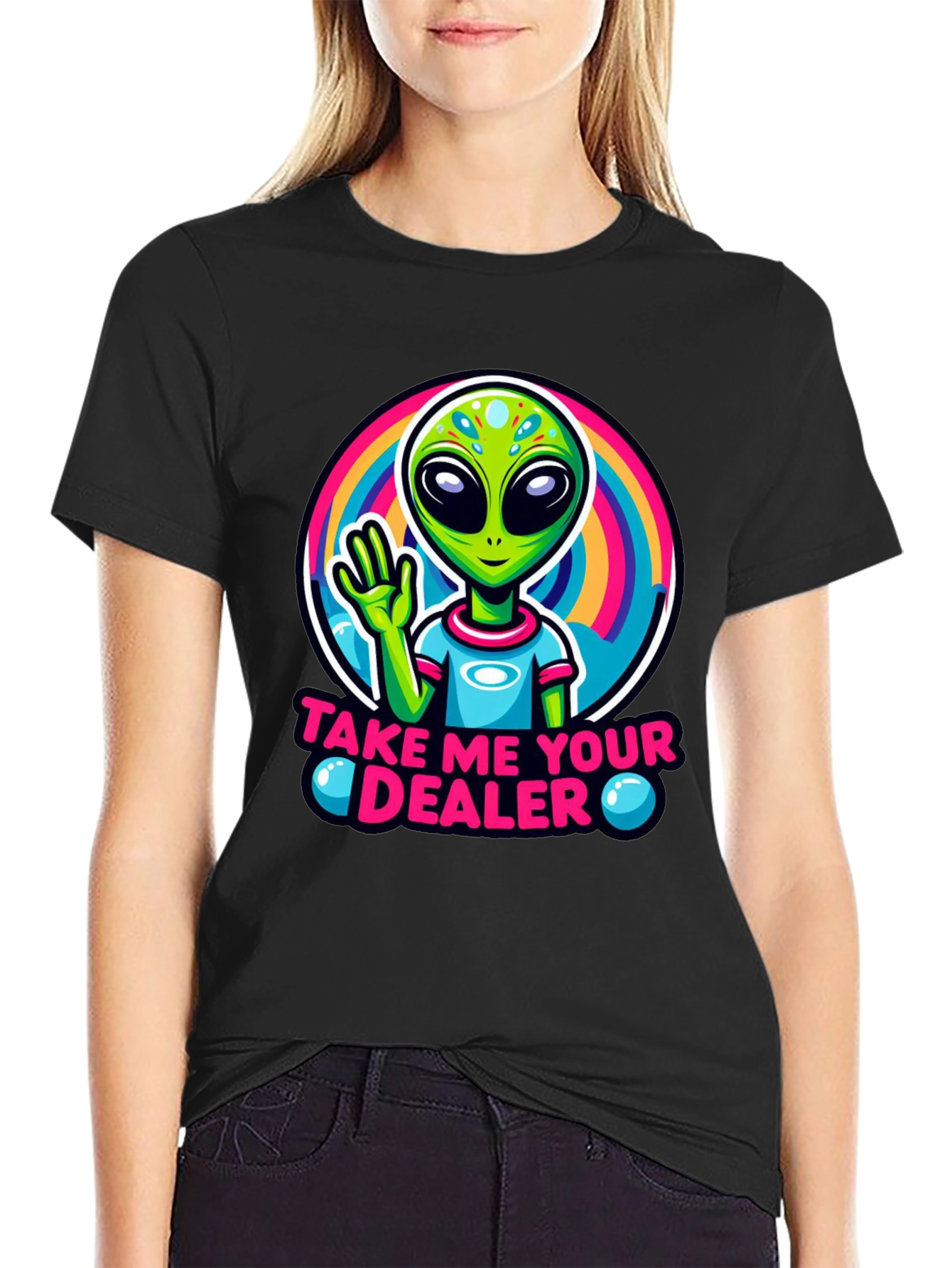 Take Me to Your Dealer Alien Graphic Tee