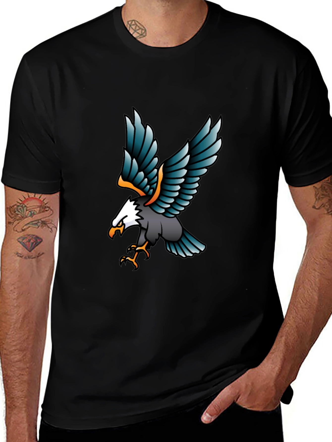 Eagle Graphic T-Shirt - Black