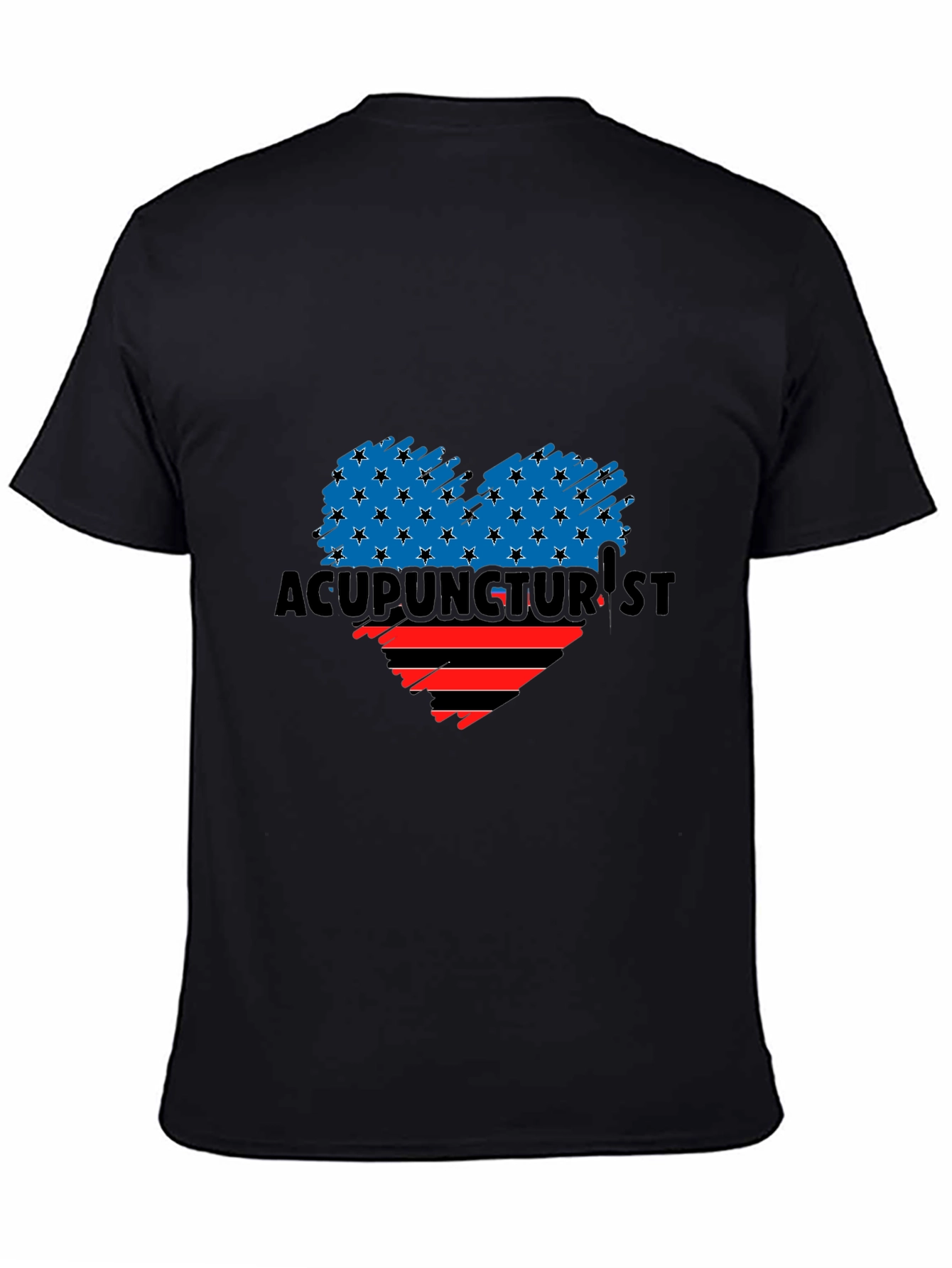 Acupuncturist Flag Heart T-Shirt