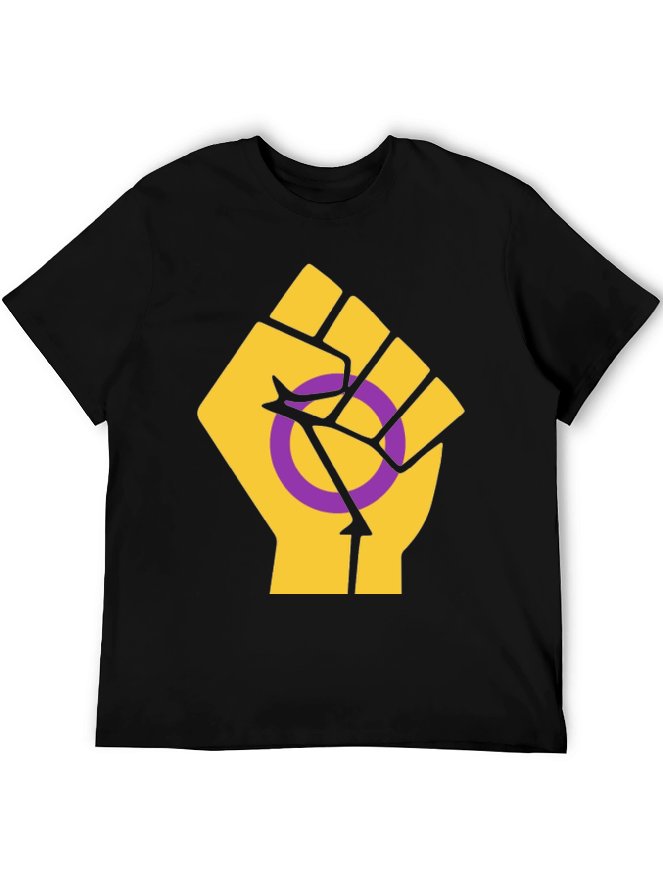 Intersex Pride T-Shirt - Raised Fist Design