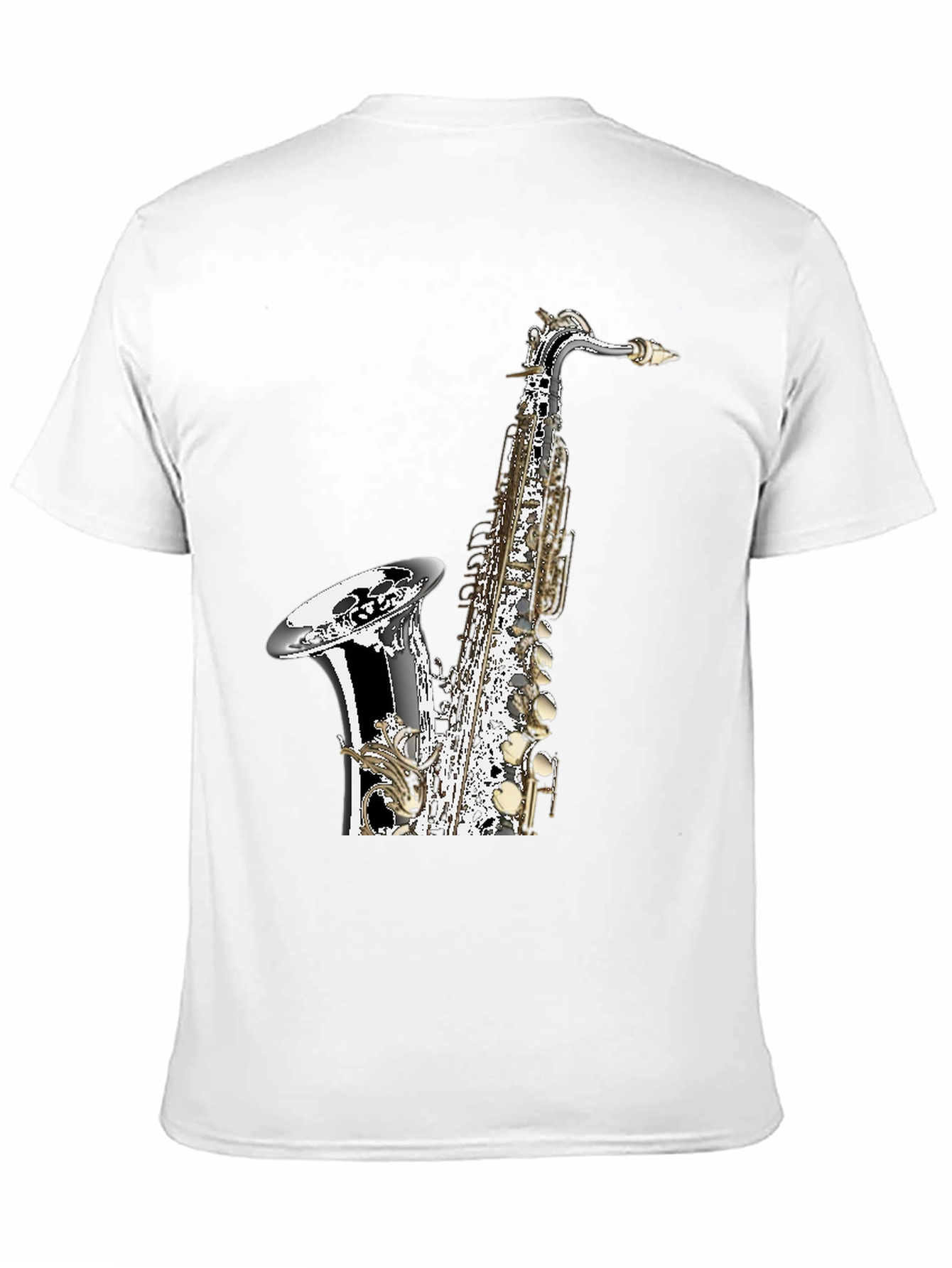 Saxophone Graphic Black T-Shirt | Musician Tee