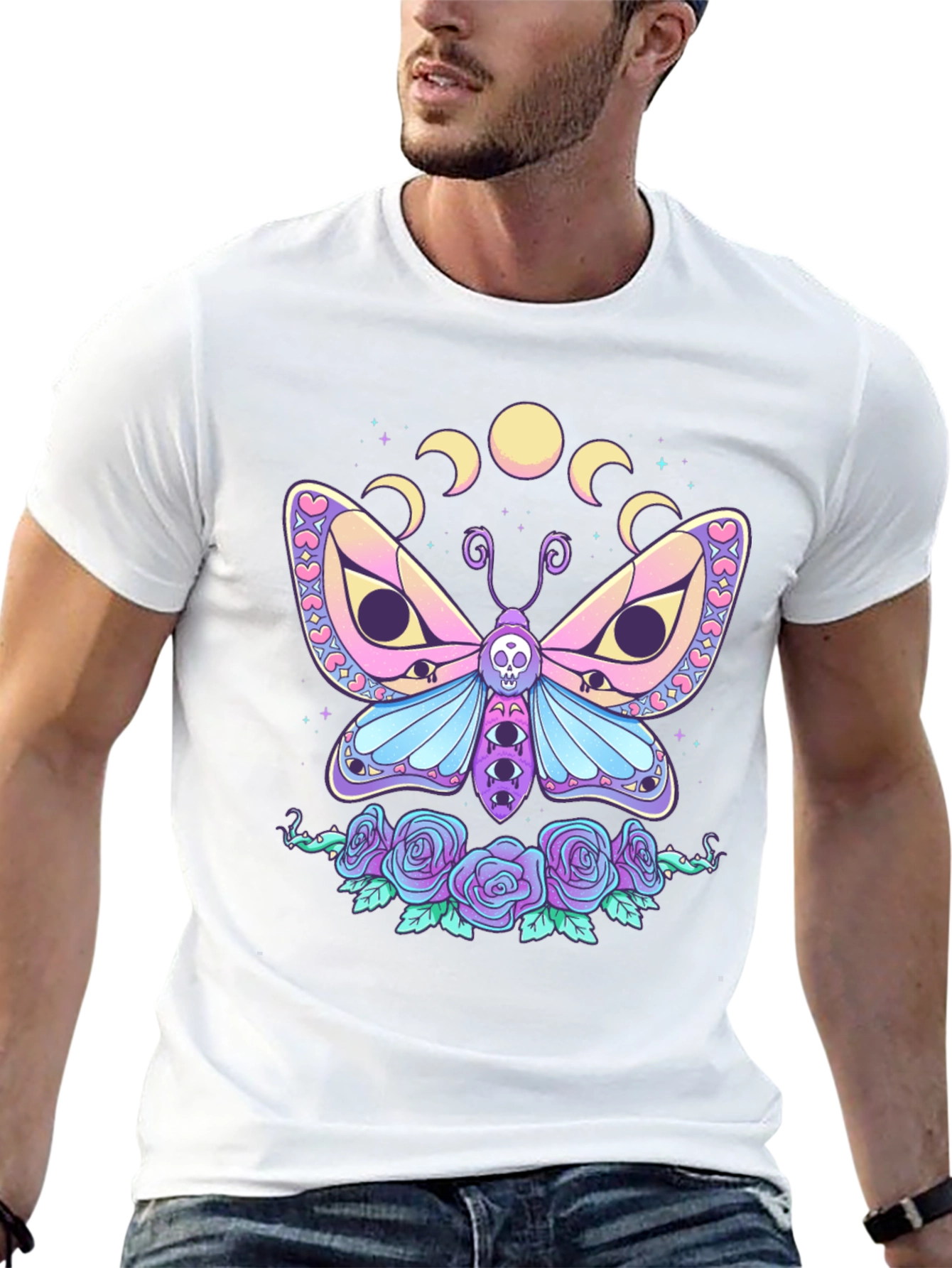 Pastel Goth Moth T-Shirt
