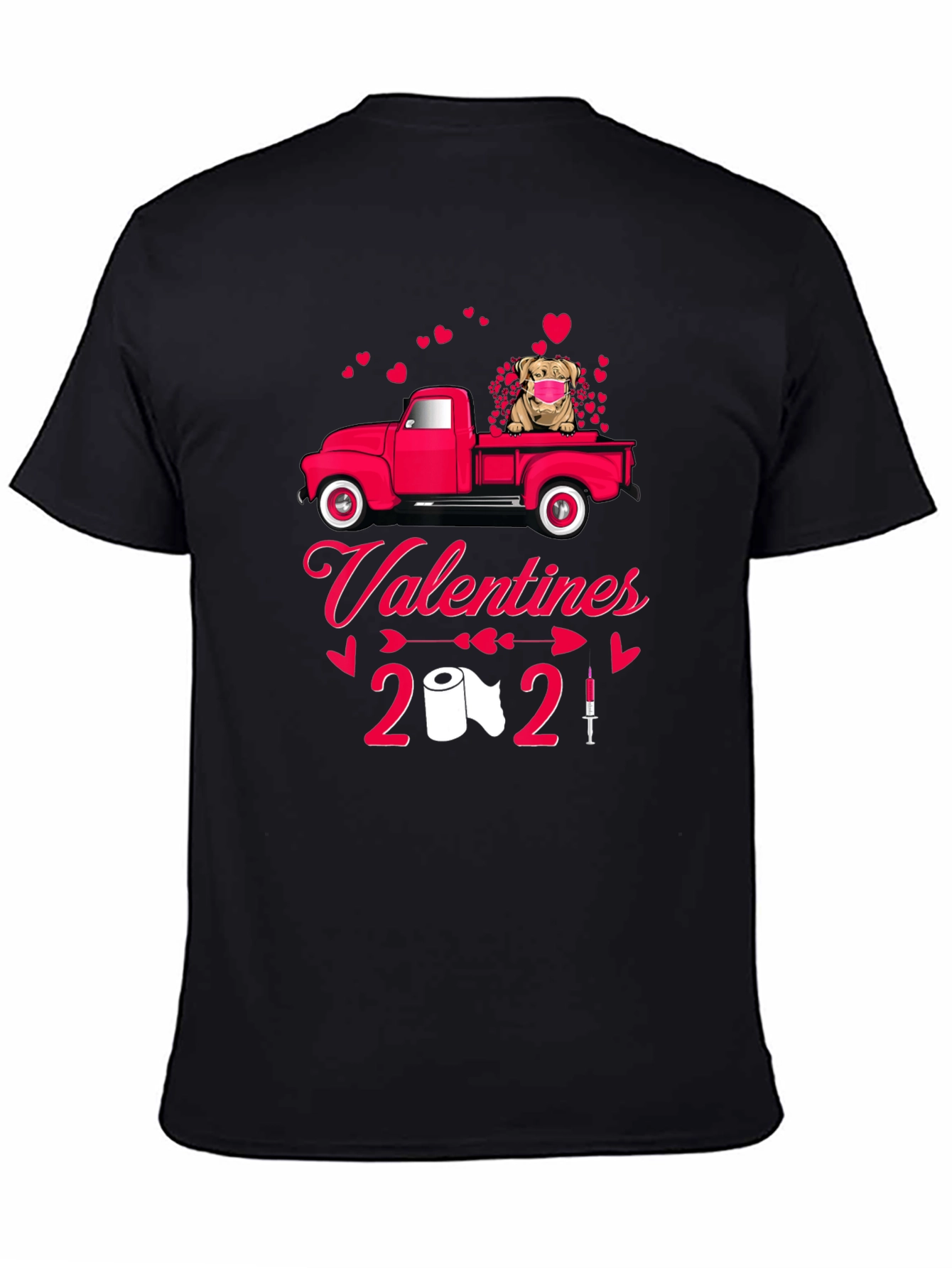 Valentines Day 2021 Dog Truck T-Shirt