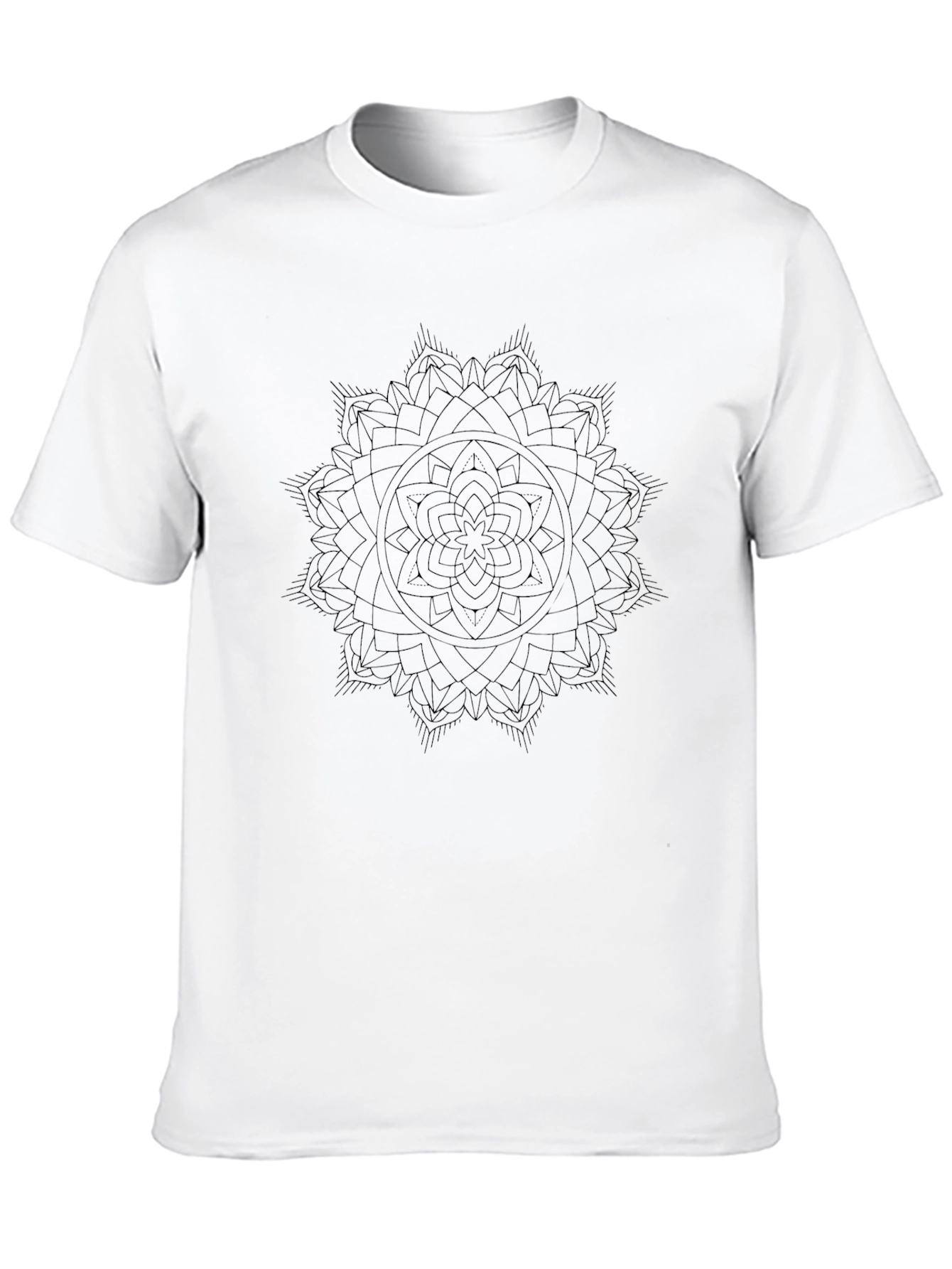 Black Mandala Graphic T-Shirt - Stylish & Comfortable