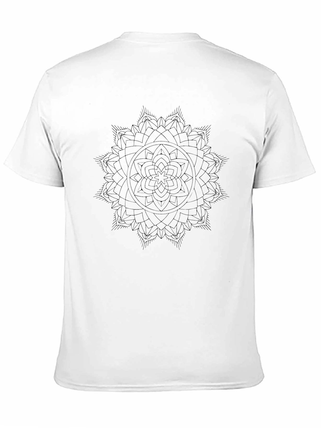 Black Mandala Graphic T-Shirt - Stylish & Comfortable