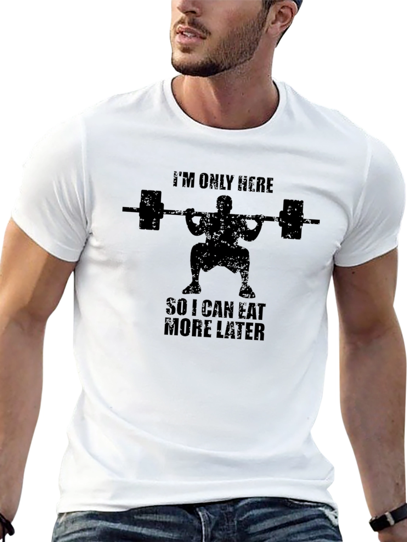 Gym Humor T-Shirt - Eat More Later