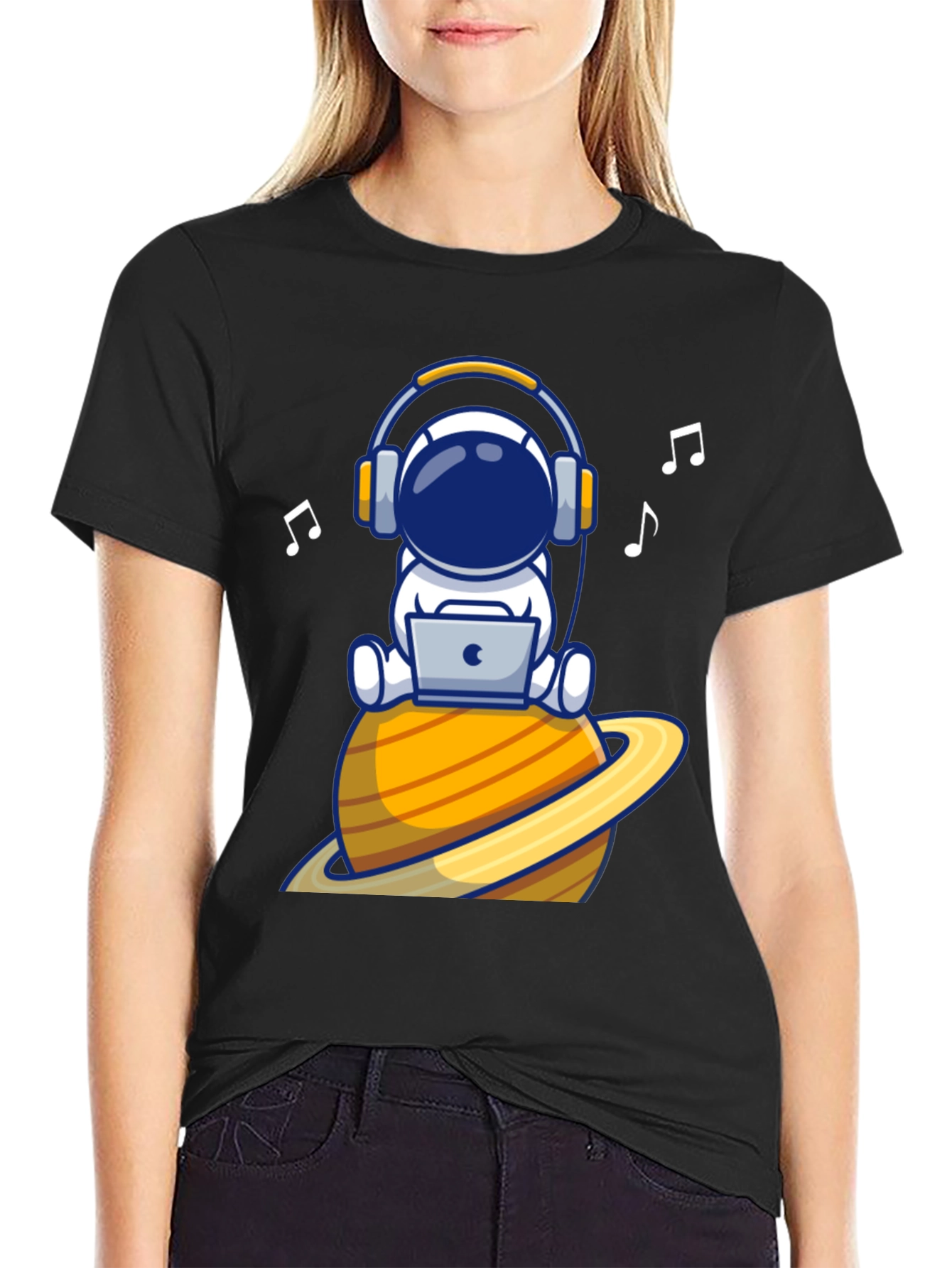 Astronaut DJ Graphic Tee - Space Tunes T-Shirt