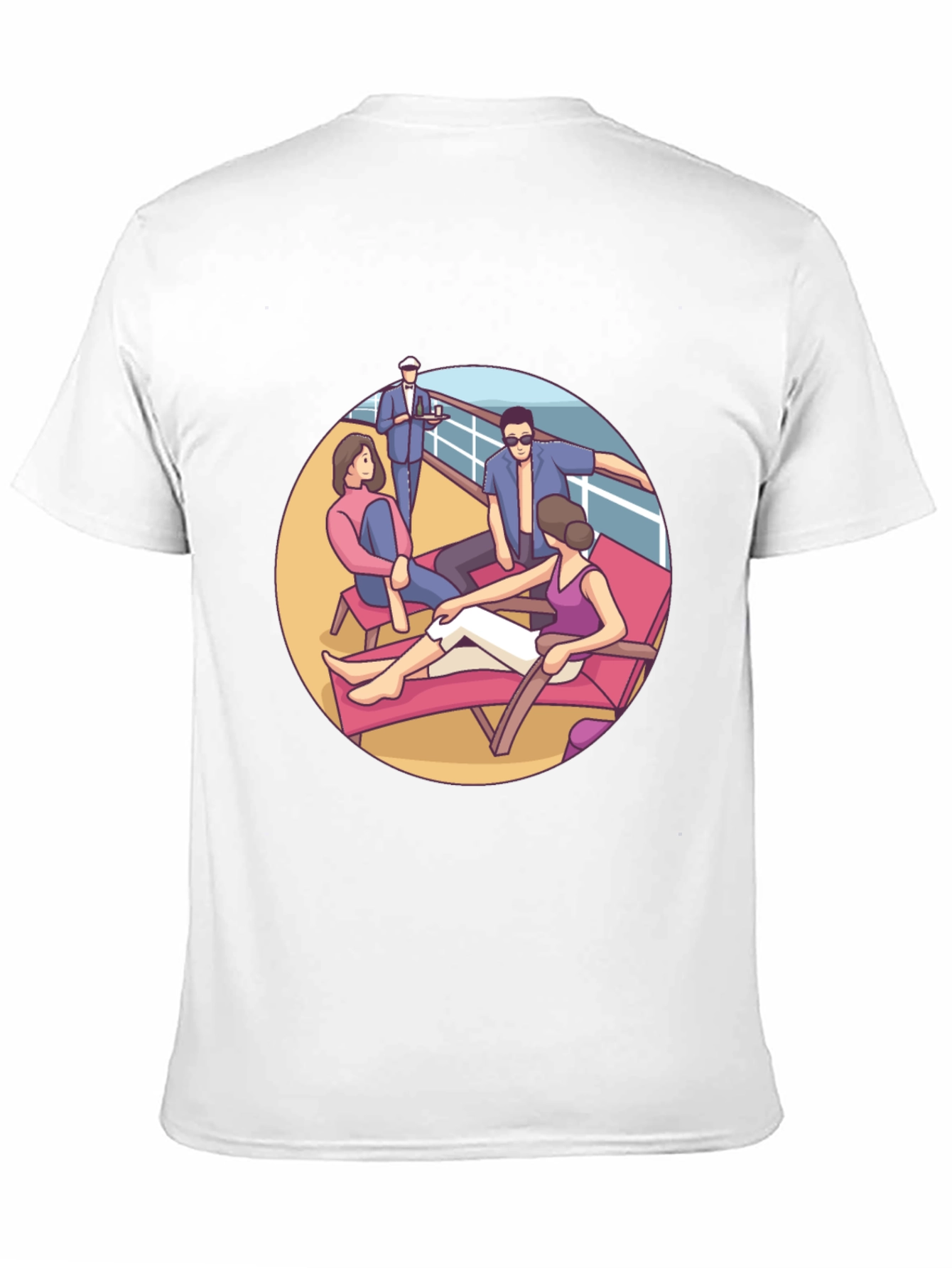 Cruise Life Graphic T-Shirt Black Cotton Tee