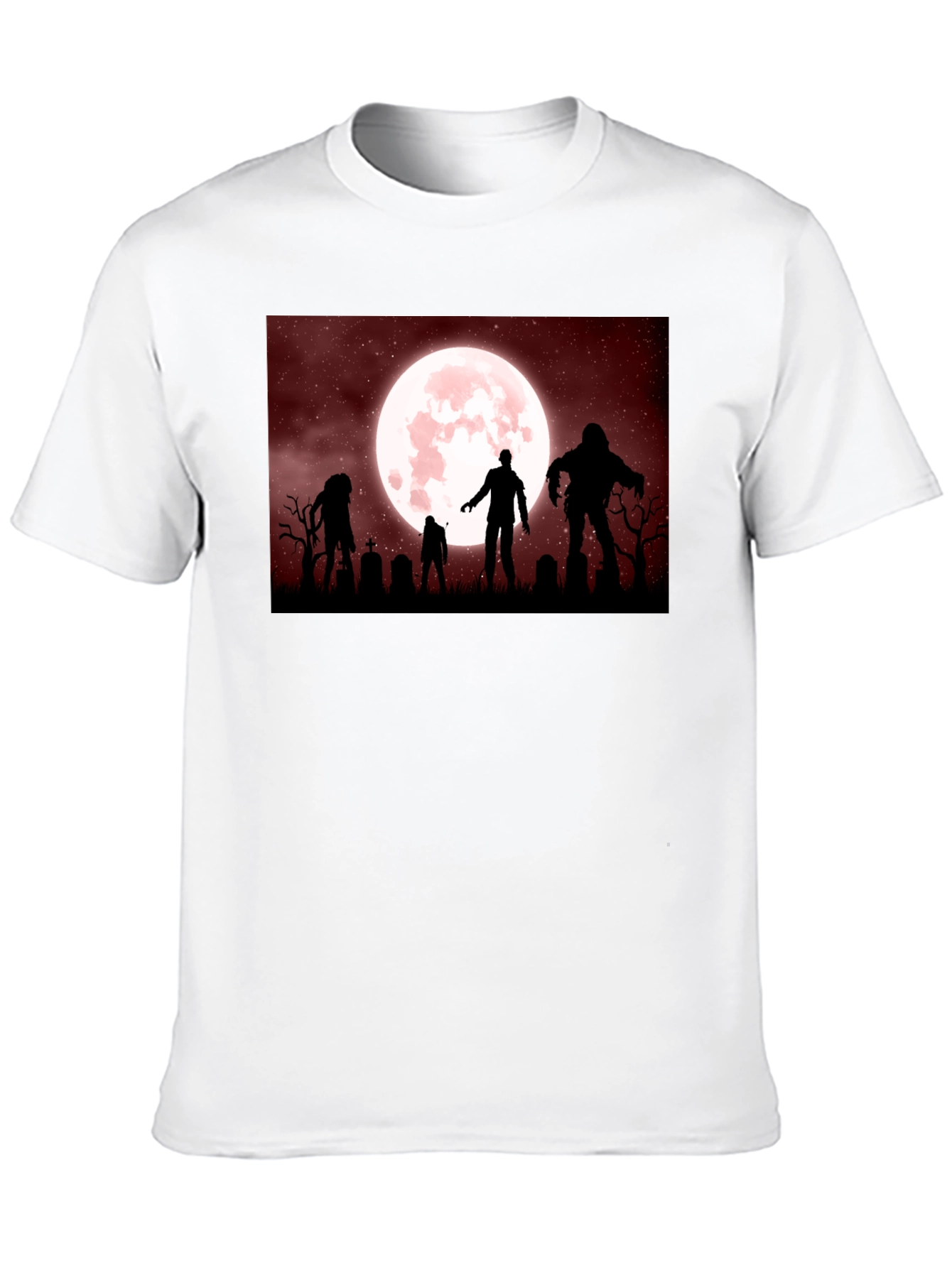Zombie Moon T-Shirt - Halloween Night