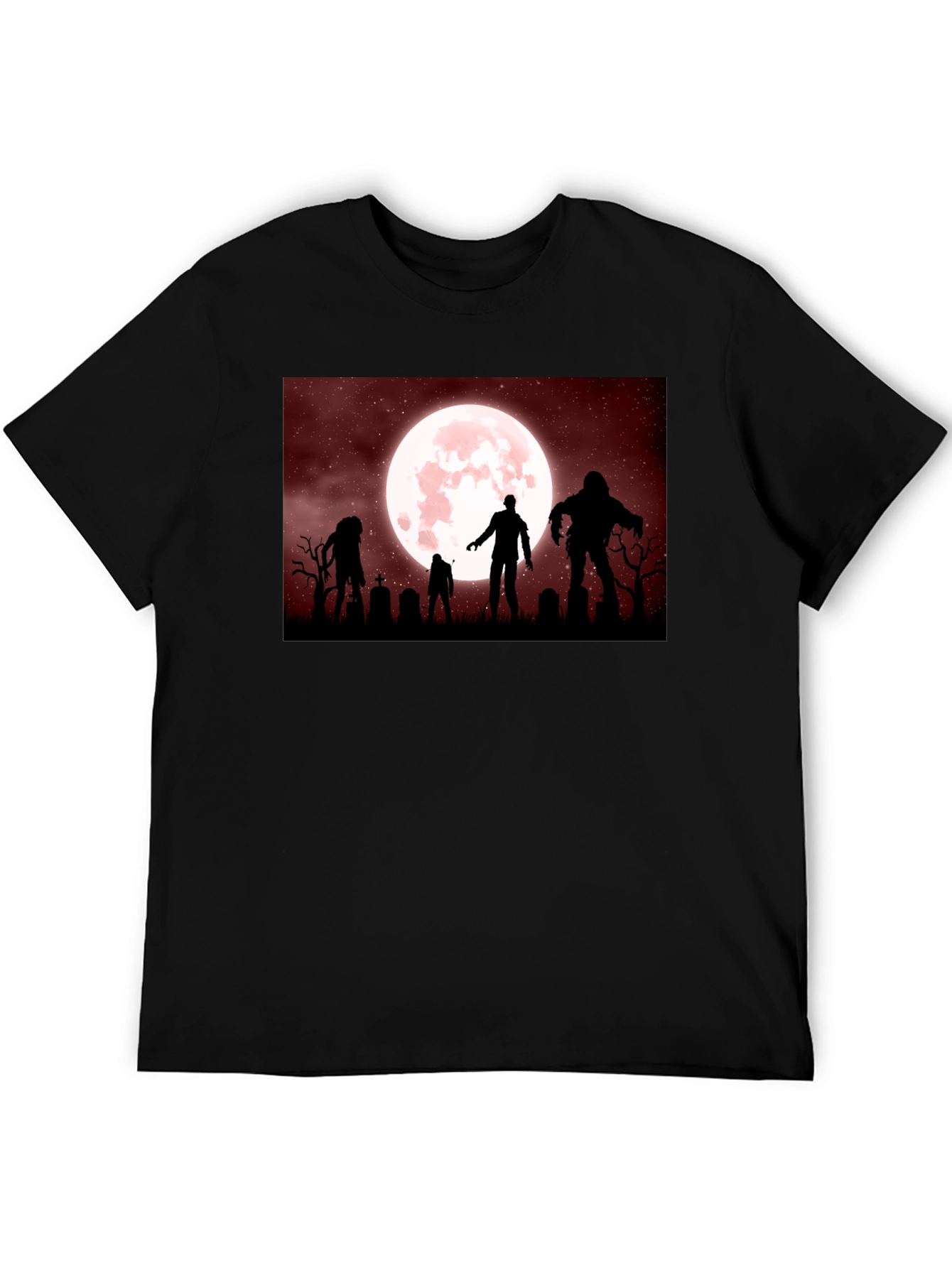 Zombie Moon T-Shirt - Halloween Night