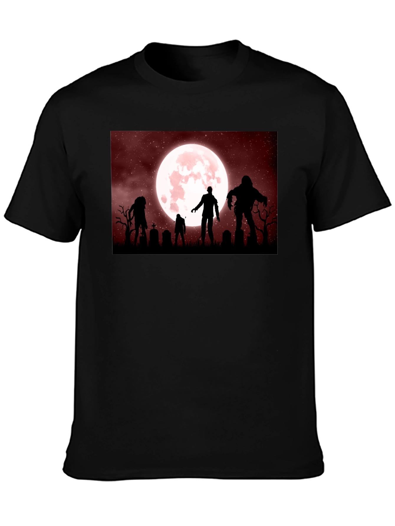 Zombie Moon T-Shirt - Halloween Night