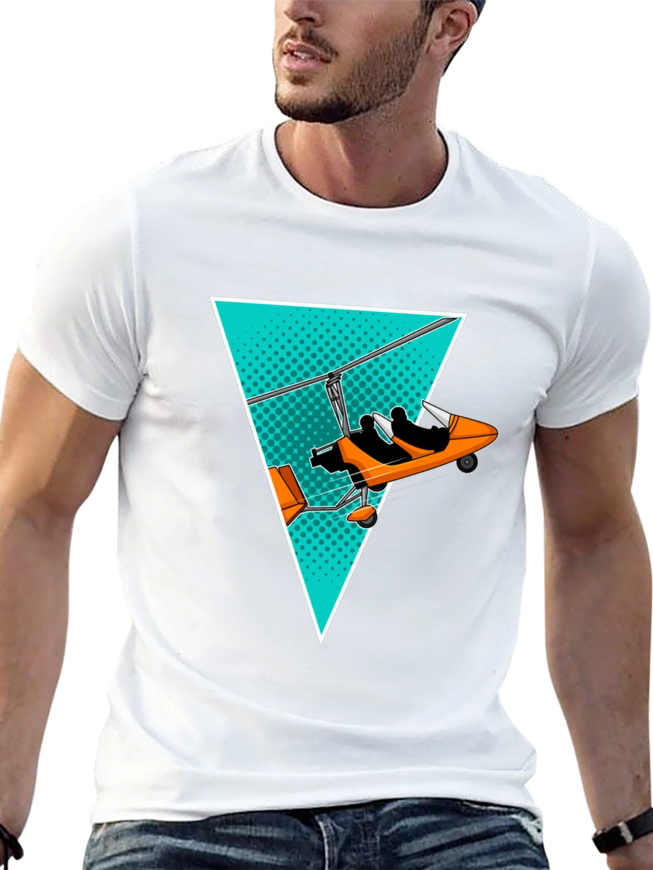 Microlight Plane Graphic Tee - Aviation Enthusiast Shirt