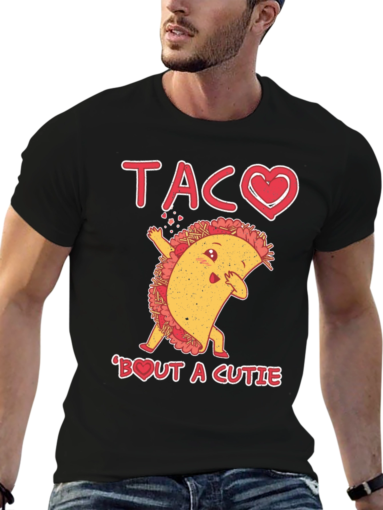 Taco Bout A Cutie Black Graphic Tee