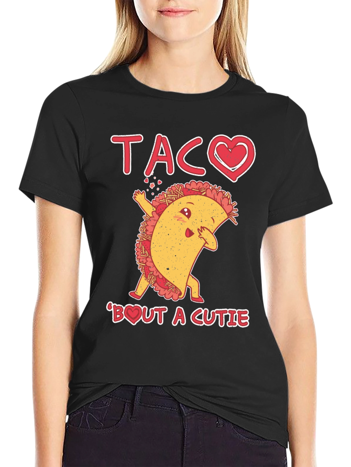 Taco Bout A Cutie Black Graphic Tee