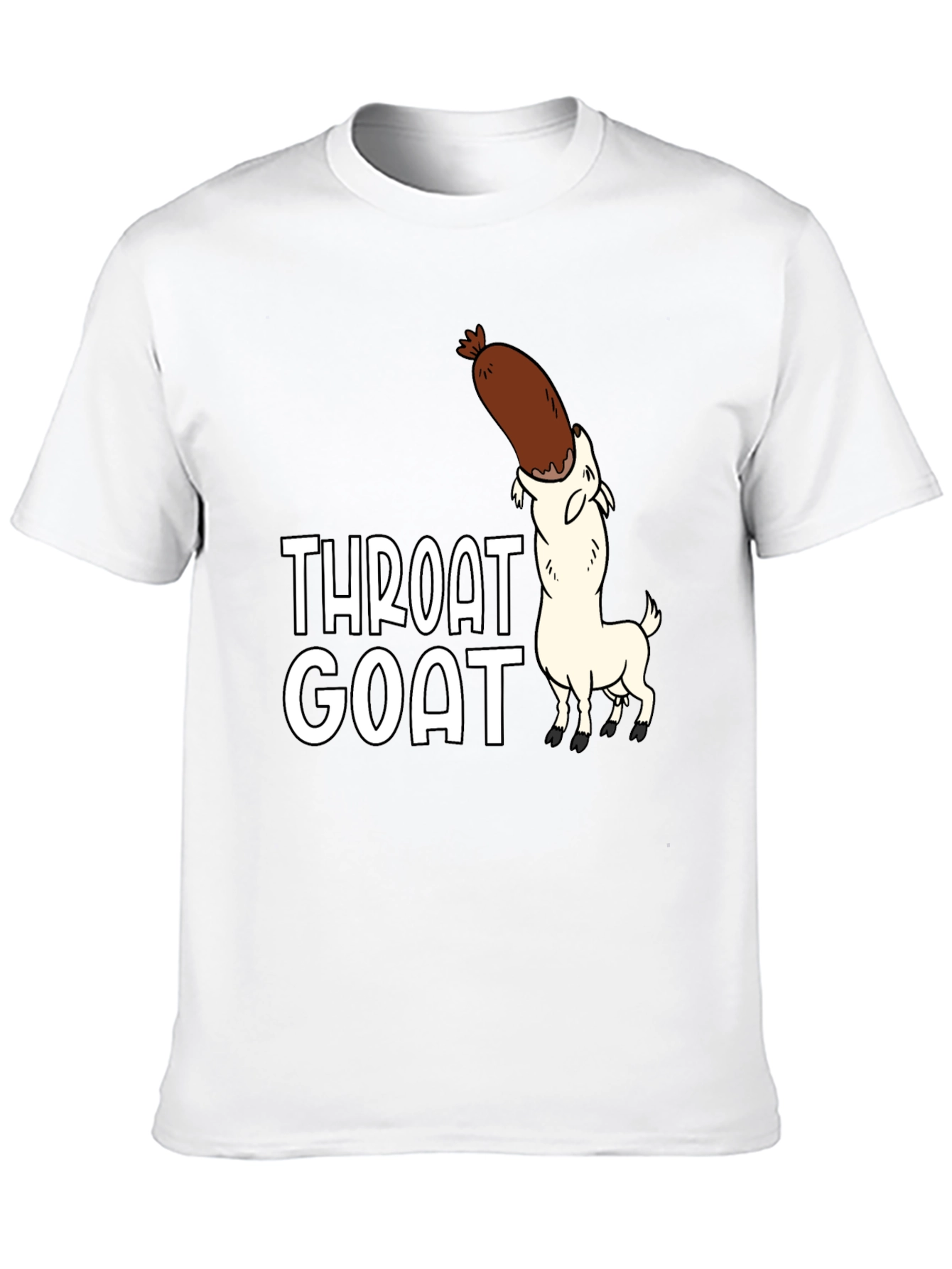 Throat Goat Graphic Tee - Black Unisex Shirt